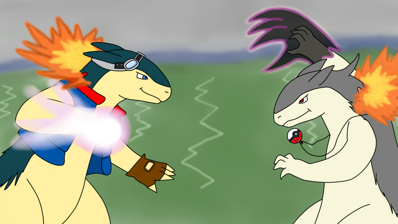 Mega Punch Vs. Shadow Claw [Artwork by Garuru] by TykoTyphlosion -- Fur  Affinity [dot] net