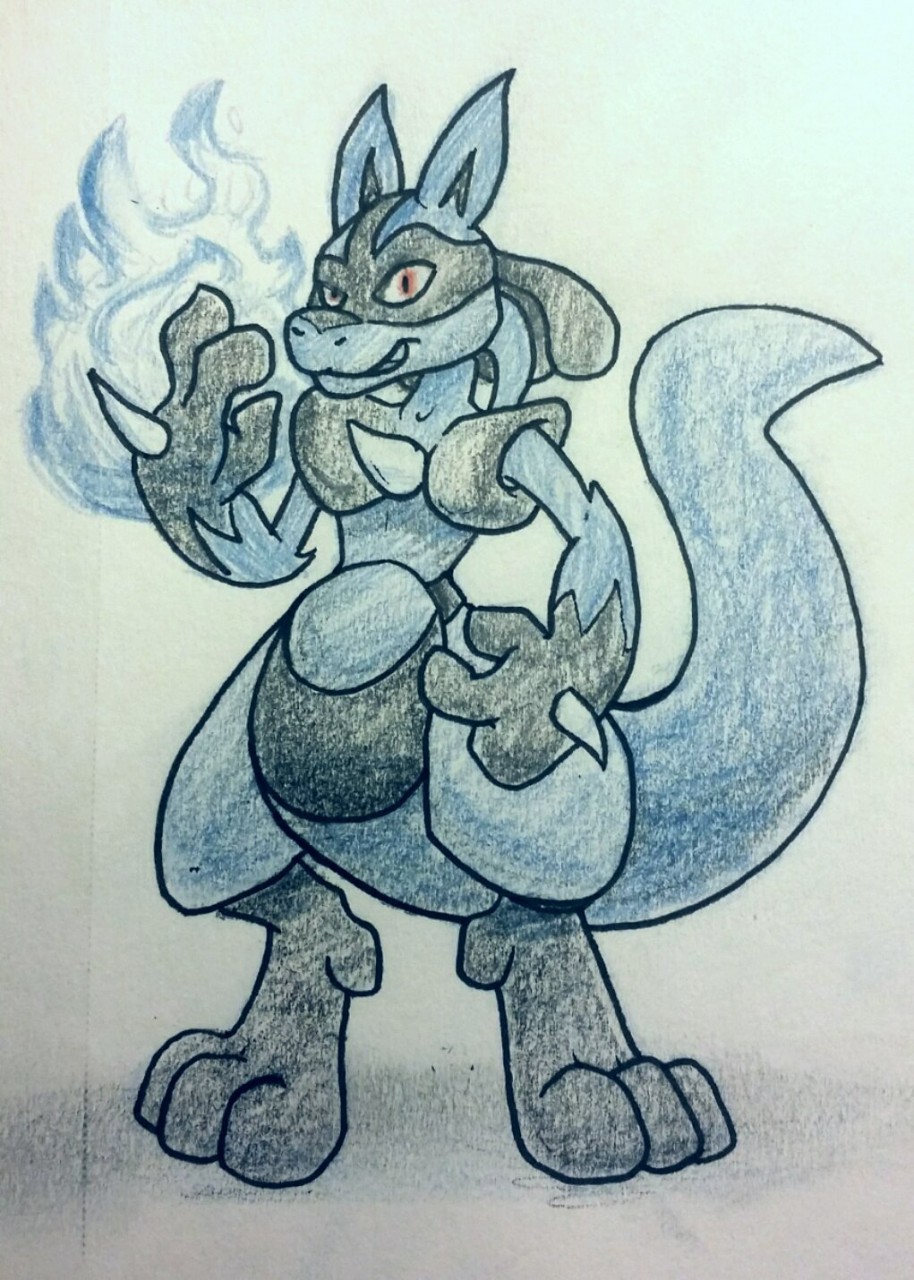 Shiny Lucario by Tyrnn -- Fur Affinity [dot] net