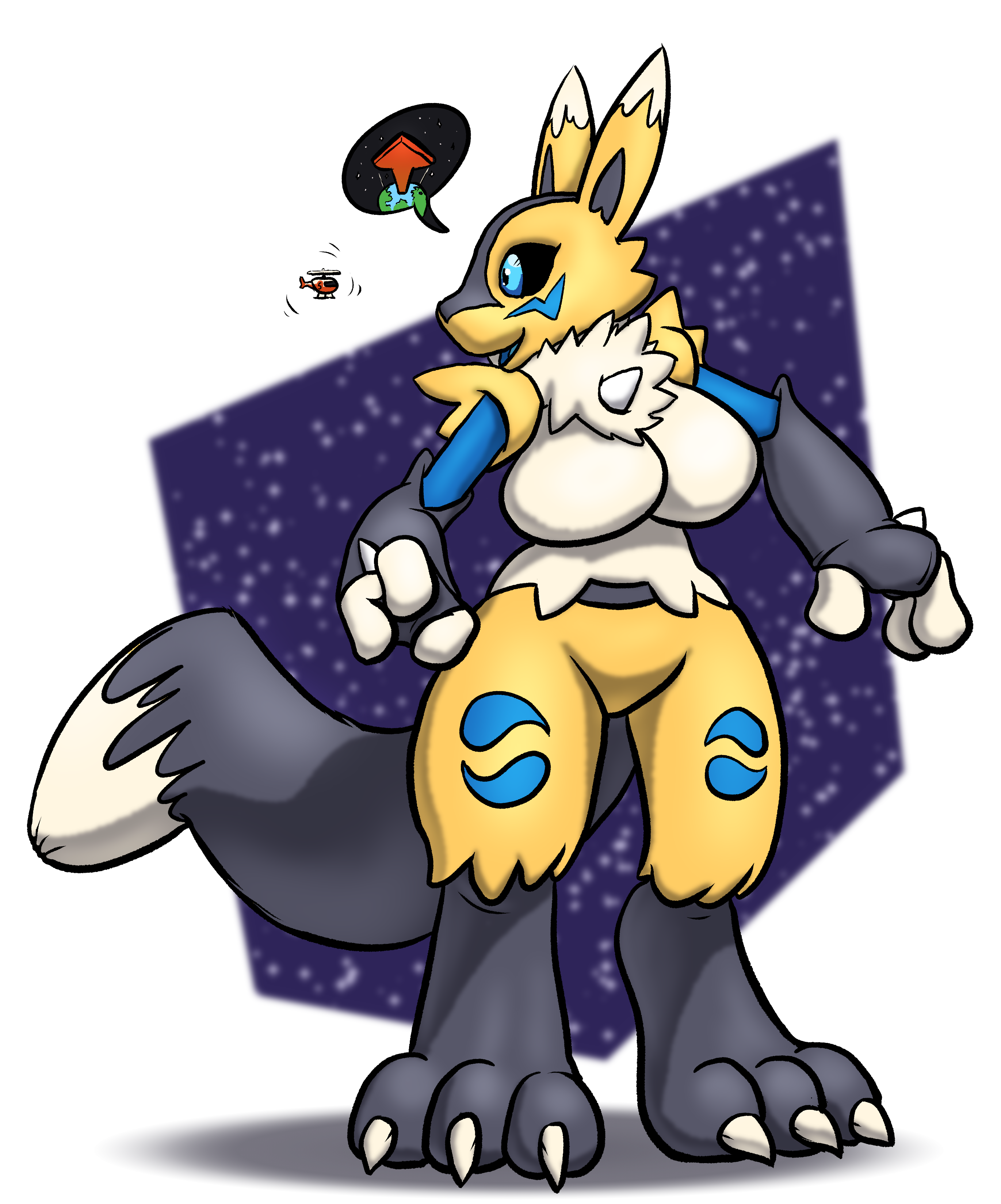 Lucario Fun Run by Tyrnn -- Fur Affinity [dot] net