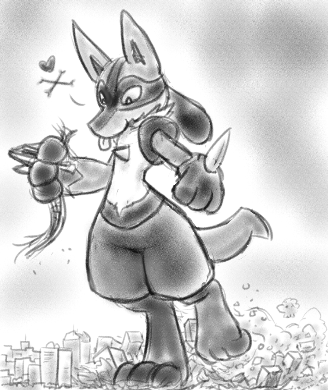 Lucario Fun Run by Tyrnn -- Fur Affinity [dot] net