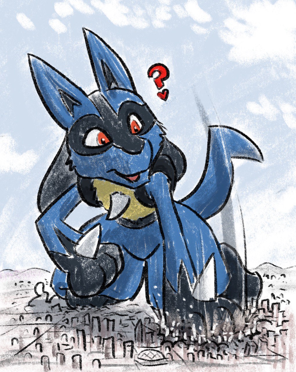 Lucario Fun Run by Tyrnn -- Fur Affinity [dot] net