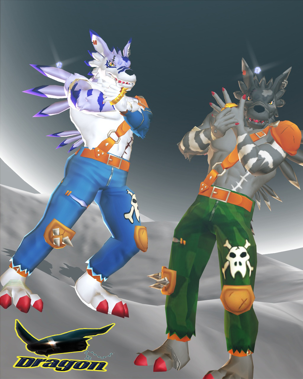 MMD) the call of the moon 💪🐺 💪🐺 🌘 by tysondragon -- Fur