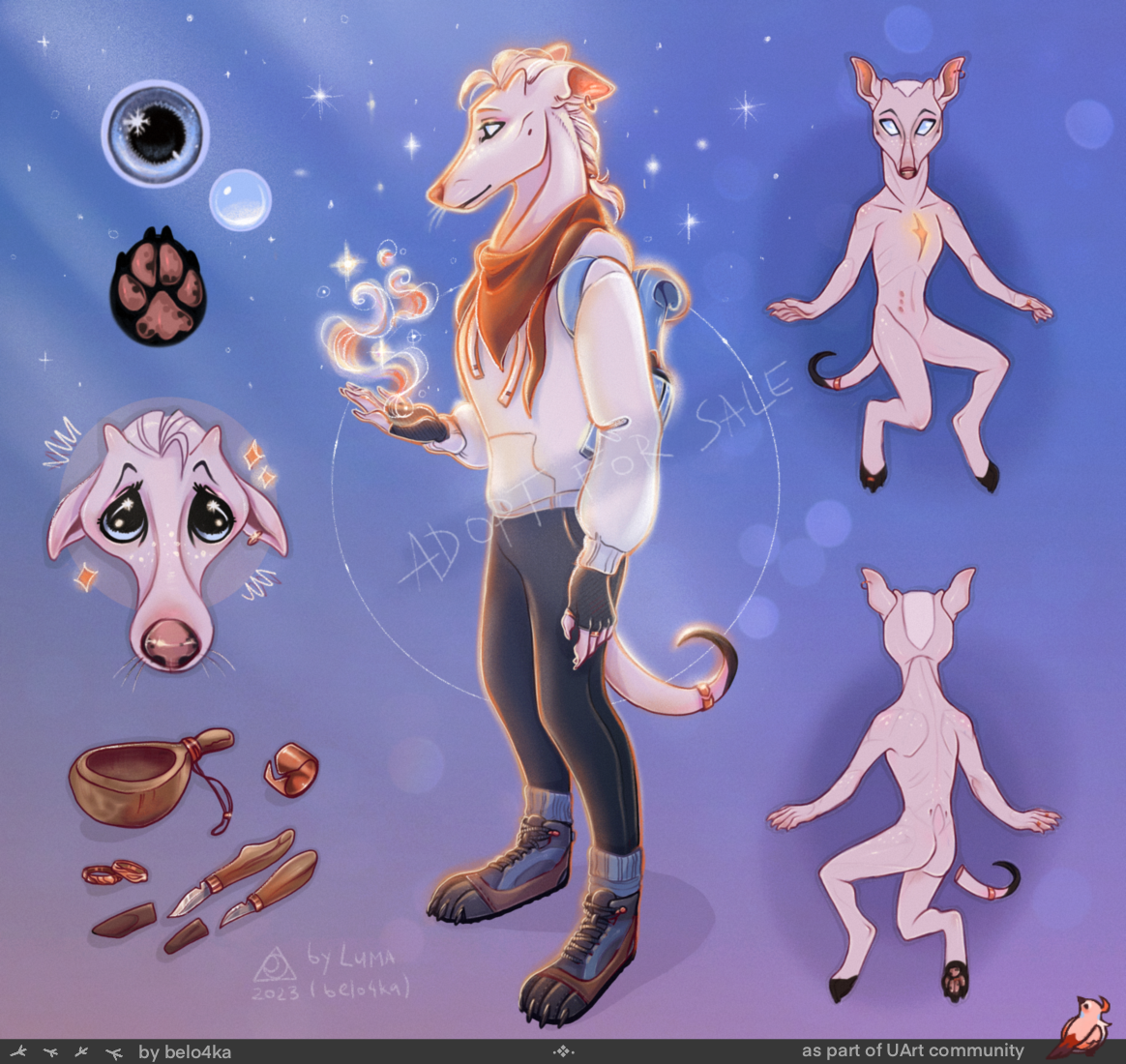 Magical winter Chortai | Adoptable | OPEN by UArt -- Fur Affinity