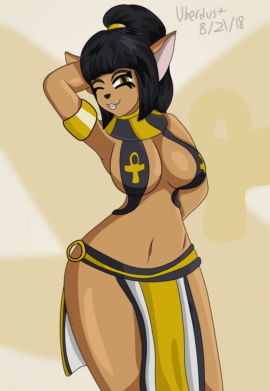 Egyptian Catgirl Beauty by Uberdust -- Fur Affinity [dot] net