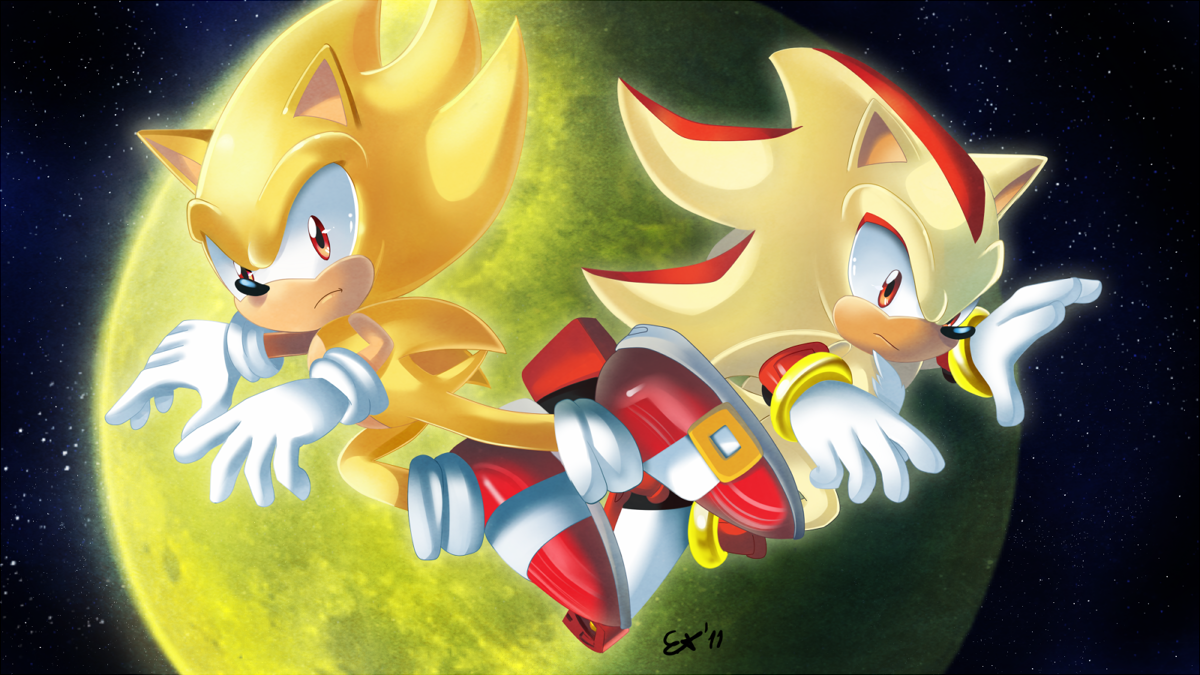 Super Sonic  Sonic art, Sonic and shadow, Anime crossover