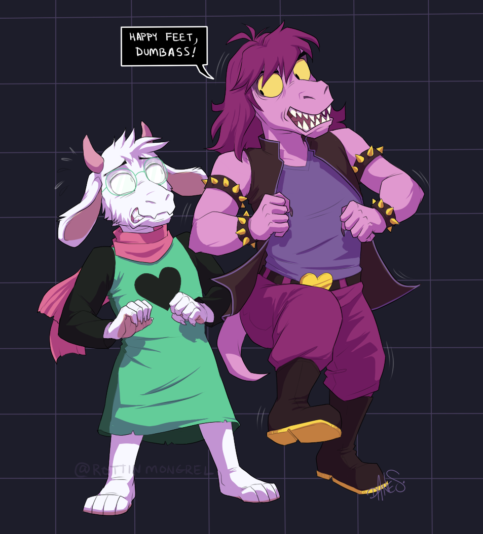 Deltarune - Happy Feet, Dumbass by ugly-dog -- Fur Affinity [dot] net