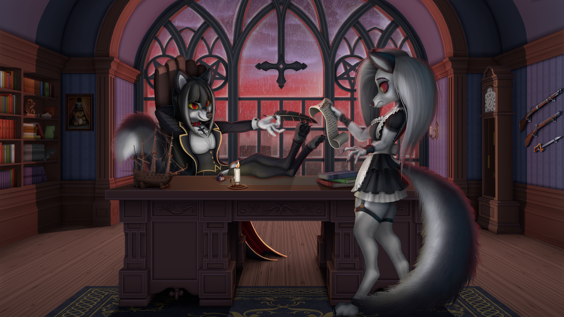 The maid contract - Commission for Demon_Luna by Ukon_vasara -- Fur  Affinity [dot] net