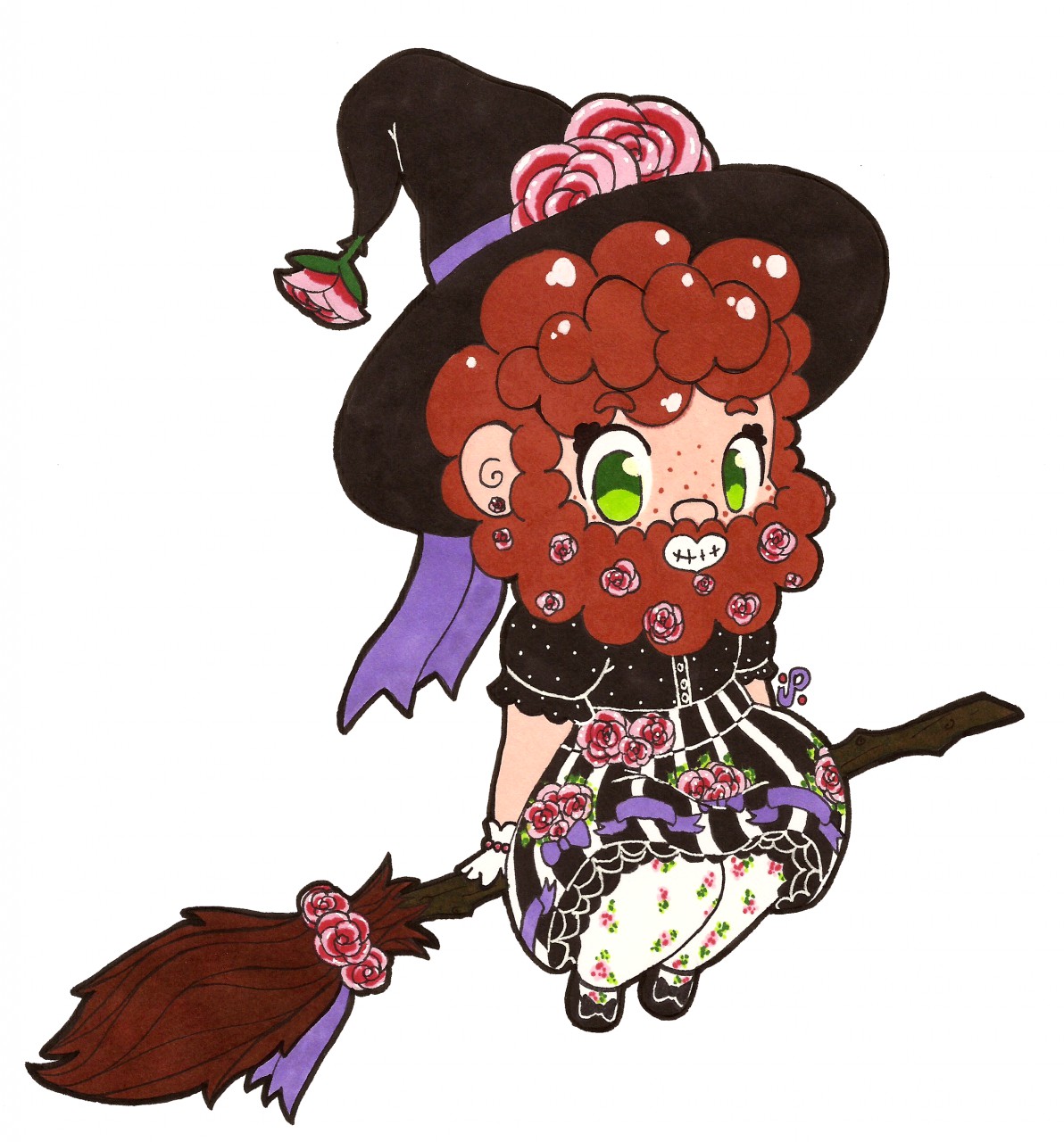 Flower Beard Witch by Ultrapancake -- Fur Affinity [dot] net