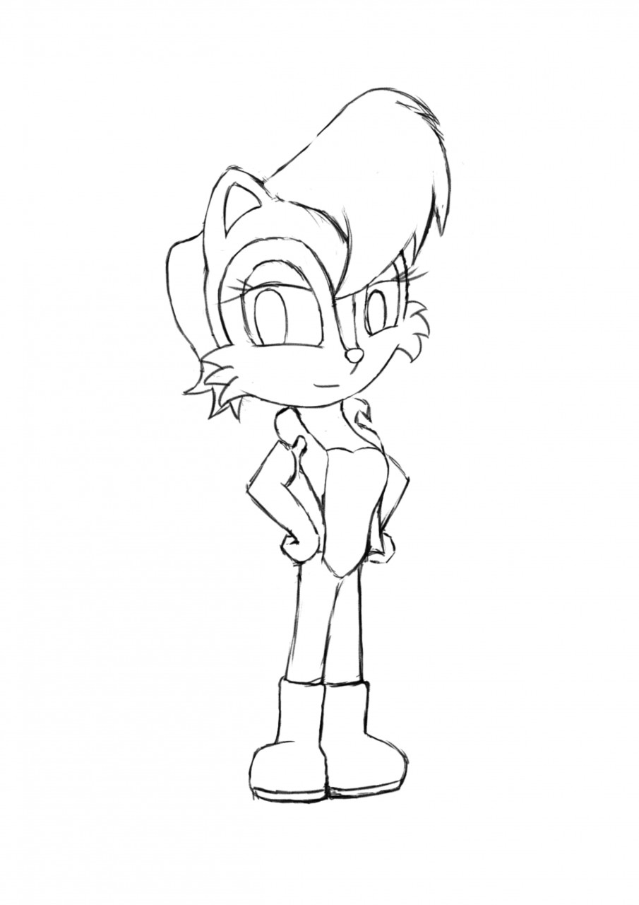 sonic the hedgehog sally coloring pages