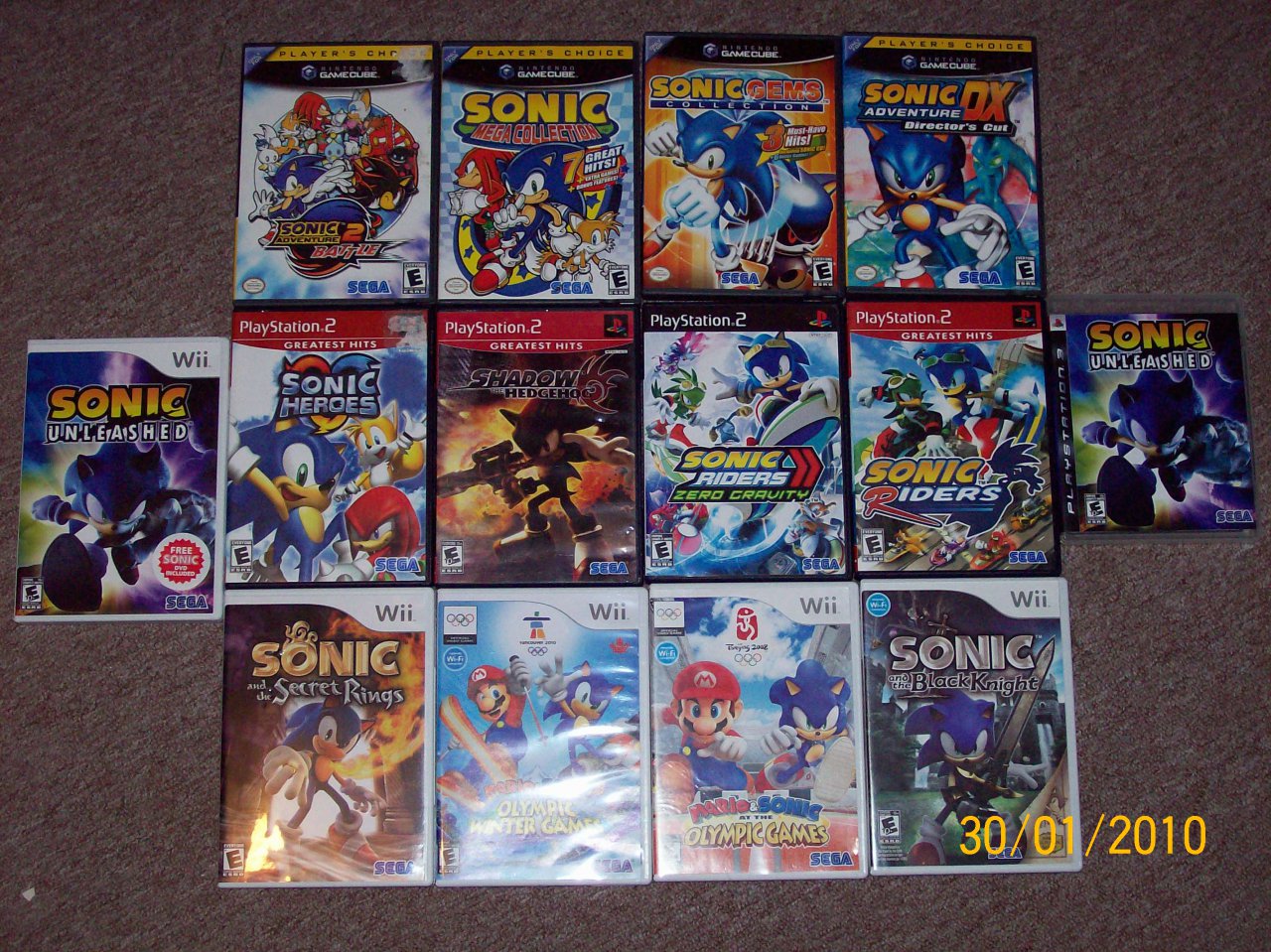 My Sonic Video Game Collection by underwear95 -- Fur Affinity [dot] net