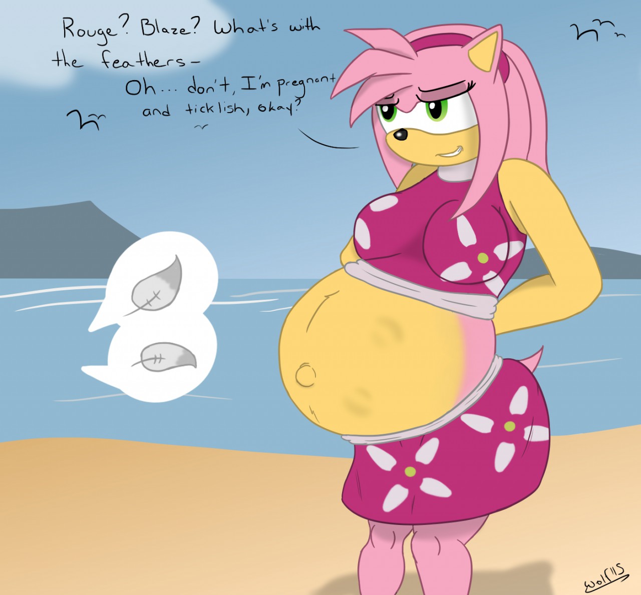 Amy rose is pregnant