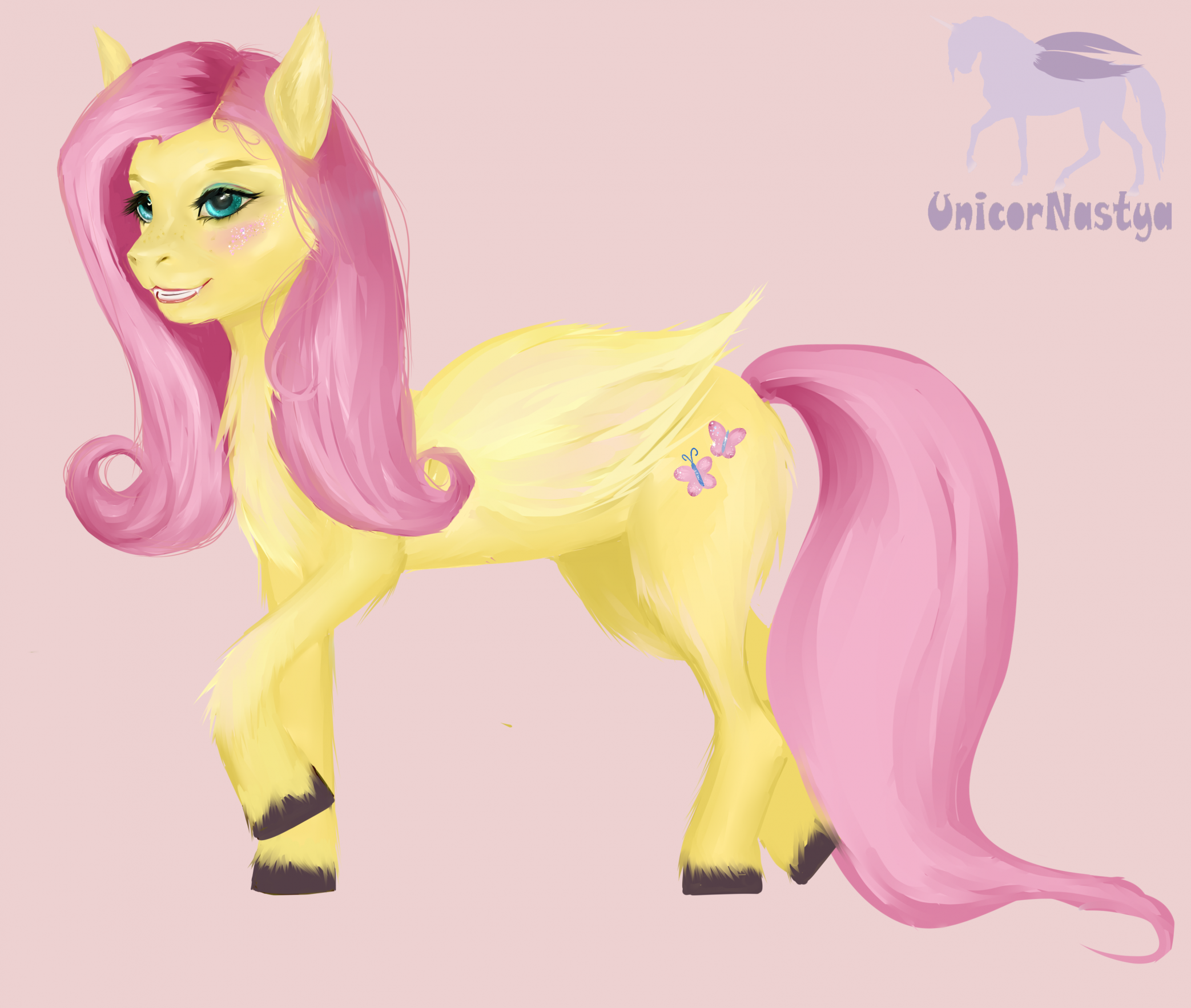 Fluttershy my little pony by UnicorNastya -- Fur Affinity [dot] net