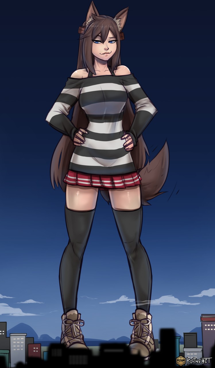 Wolf Gal Sacchi Standing tall by UnityPressDigitalAfterDark -- Fur Affinity  [dot] net