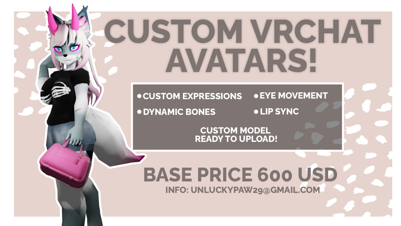 VrChat Avatar commissions! by UnluckyPaw -- Fur Affinity [dot] net