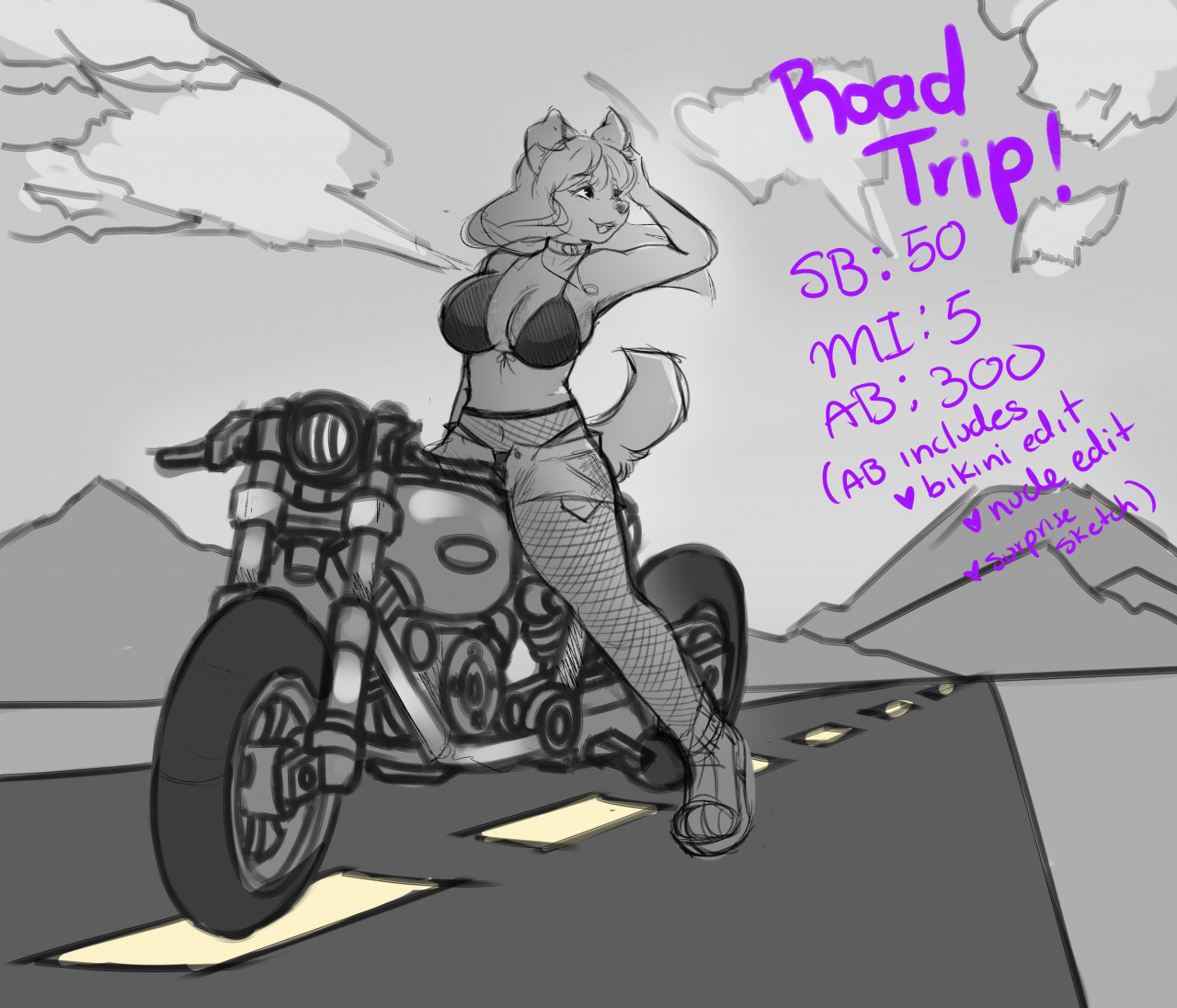 Road trip! (OPEN YCH) by UnluckyPaw -- Fur Affinity [dot] net