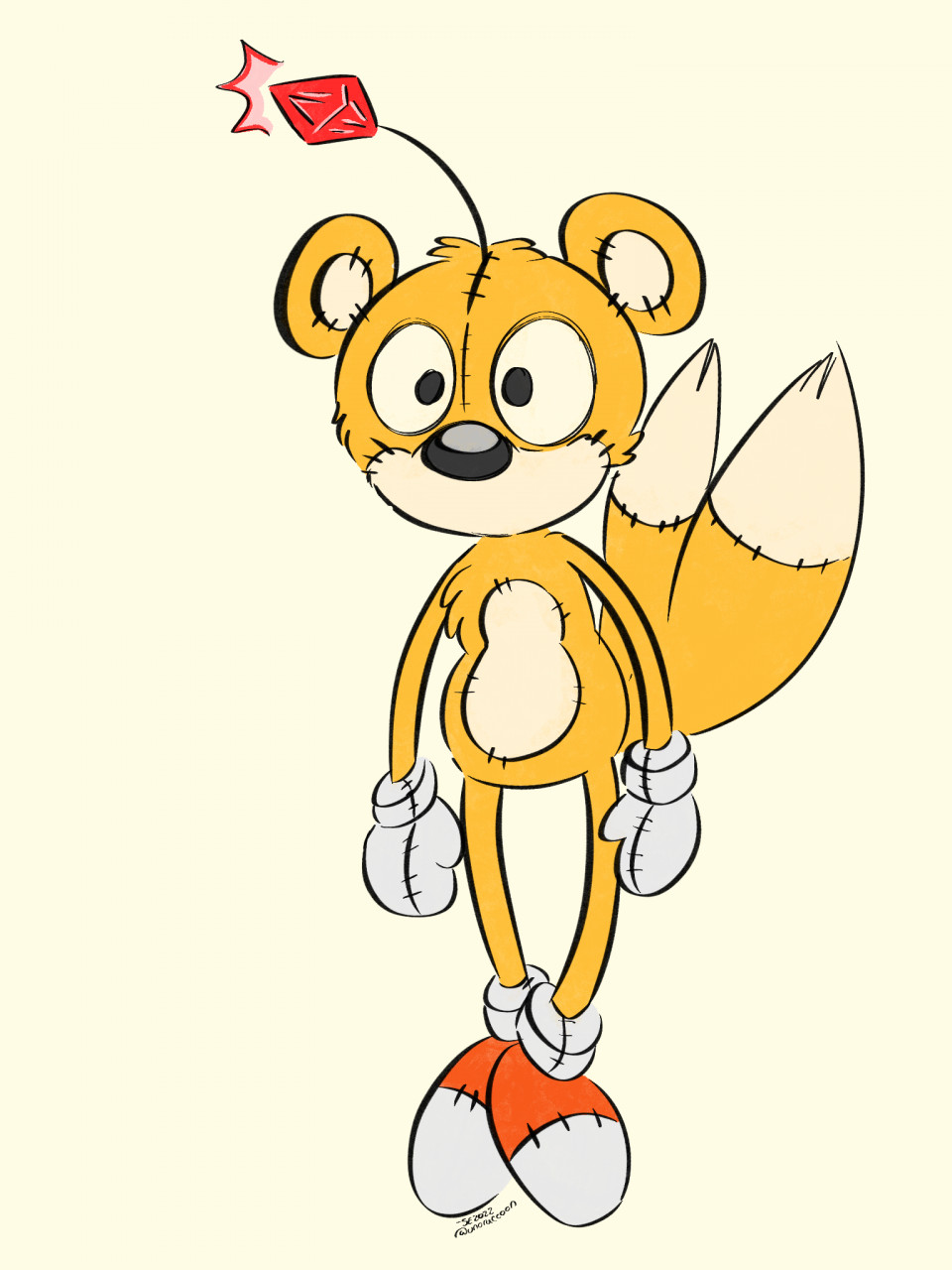 Tails Sonic the Hedgehog Drawing Fan art, tails doll creepypasta