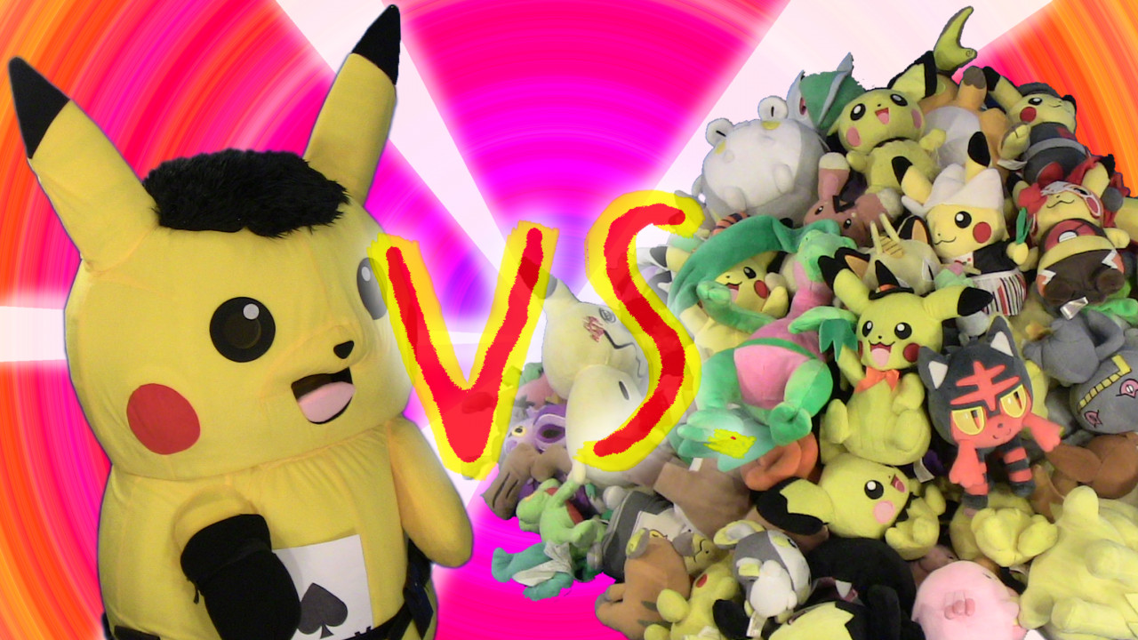 Ace the Pikachu vs 130+ Pokemon Plushies (Video) by UnownAce -- Fur  Affinity [dot] net