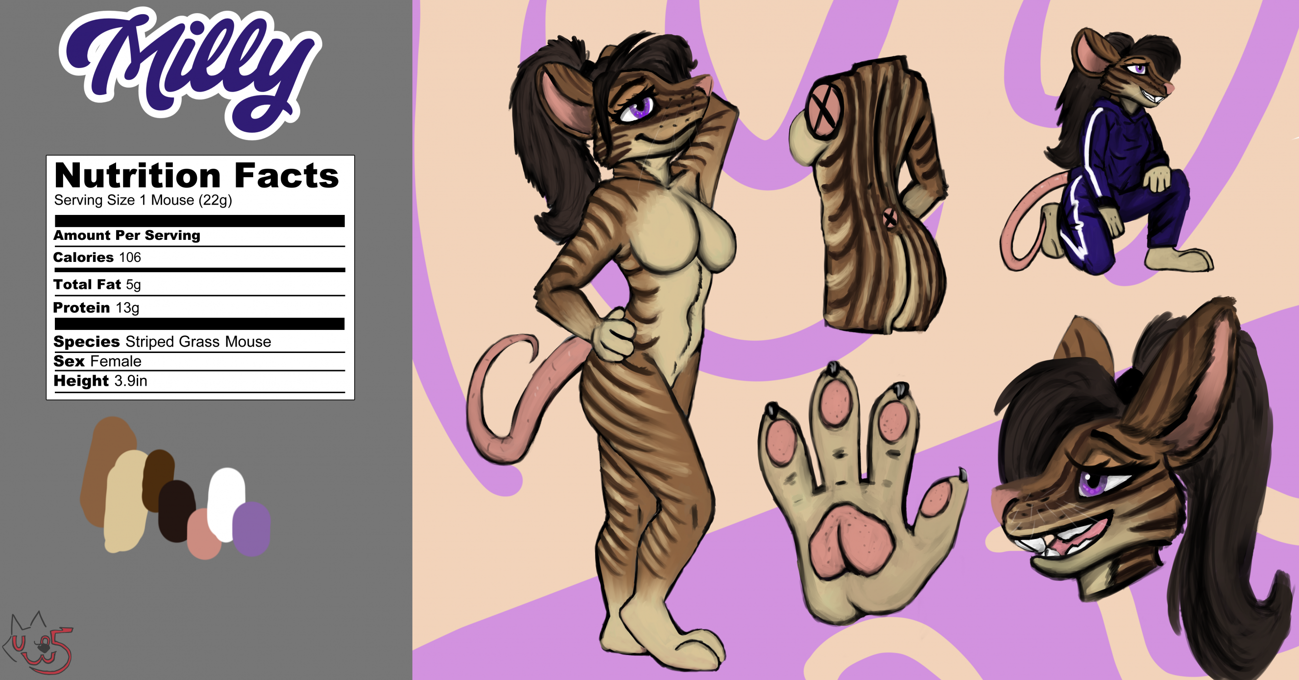 Milly Ref Sheet by Uwo5 -- Fur Affinity [dot] net