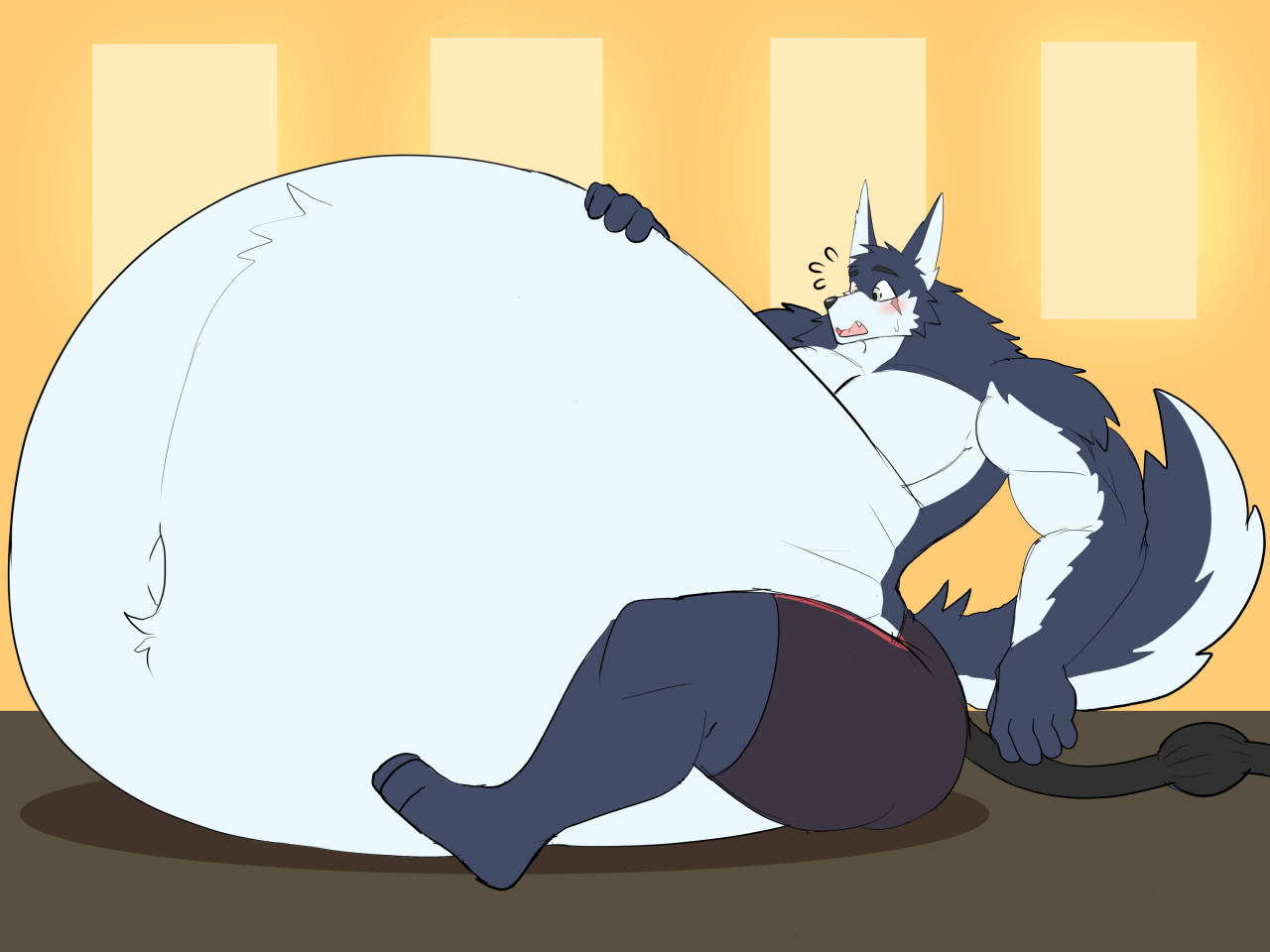 Big belly for a big guy by V1sage -- Fur Affinity [dot] net