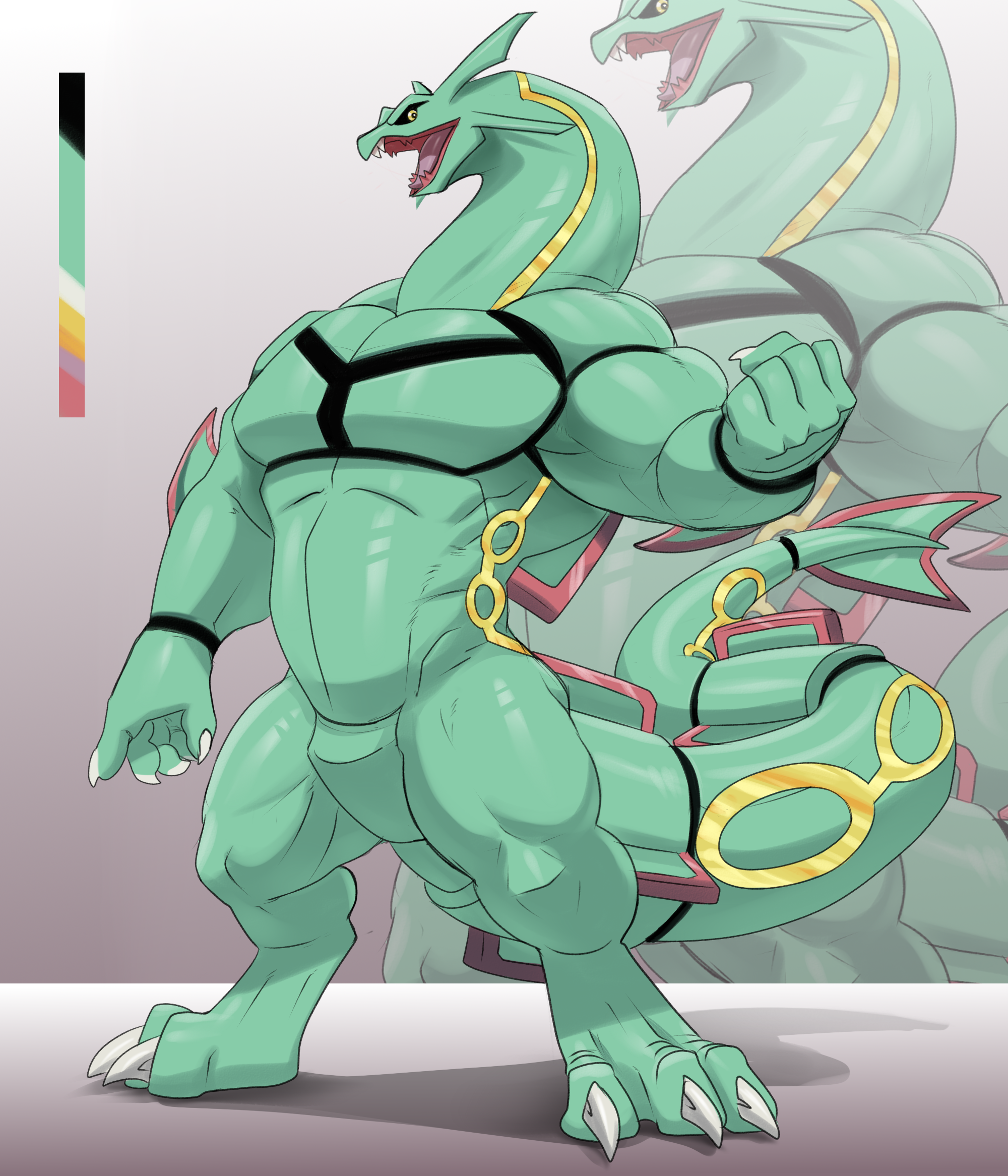 Shiny Rayquaza pokedad adopt by Valentine_Eisenberg -- Fur