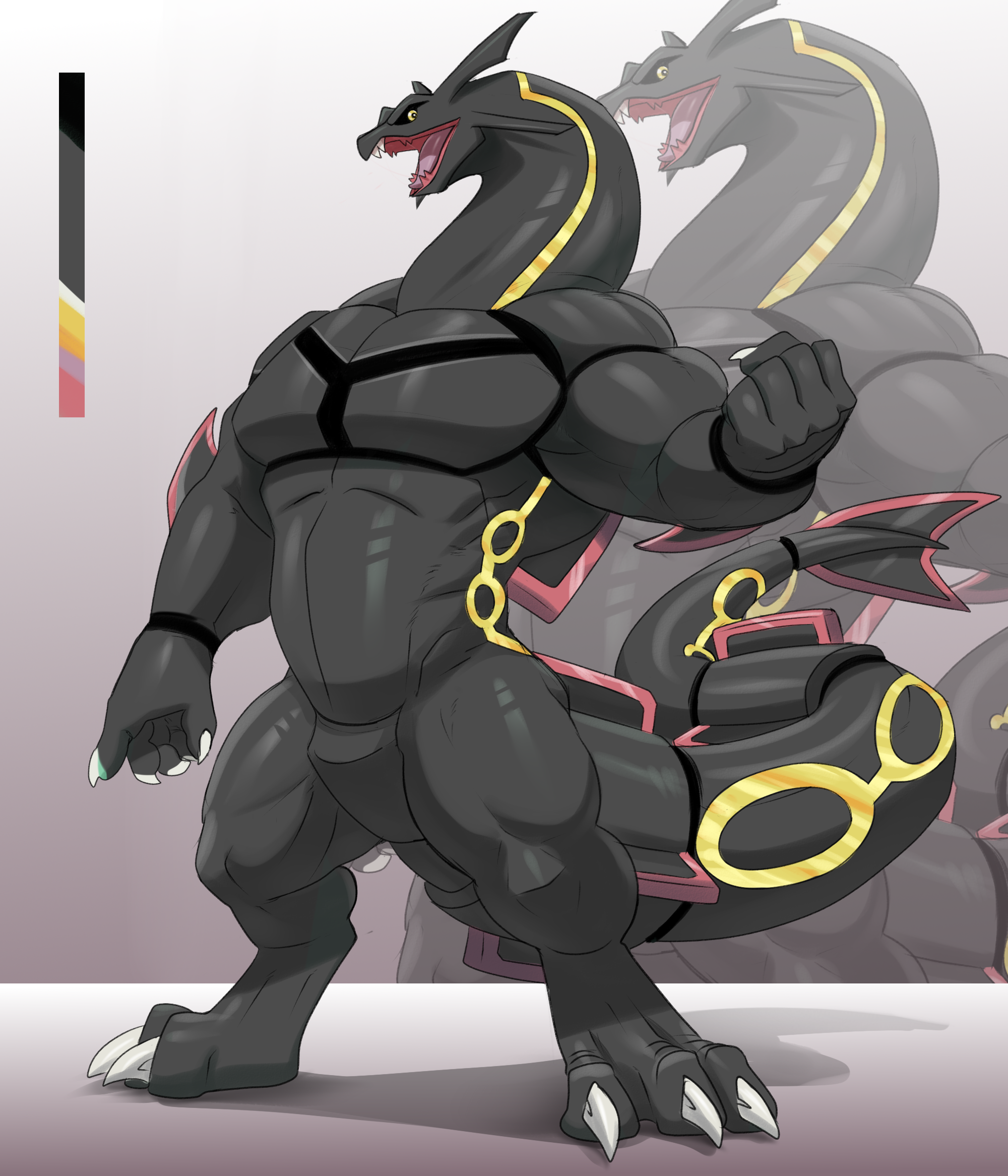 Shiny Rayquaza pokedad adopt by Valentine_Eisenberg -- Fur