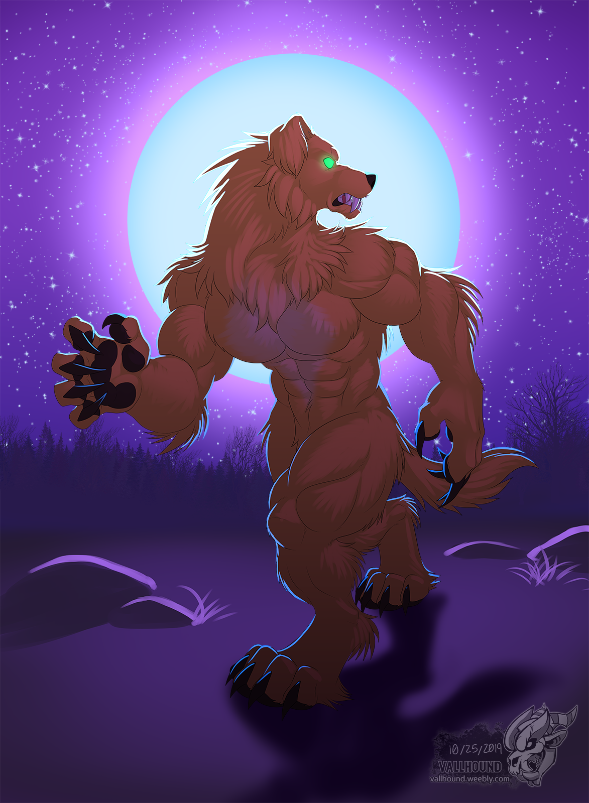 Night Of The Werewolf by -CedarWolf -- Fur Affinity [dot] net