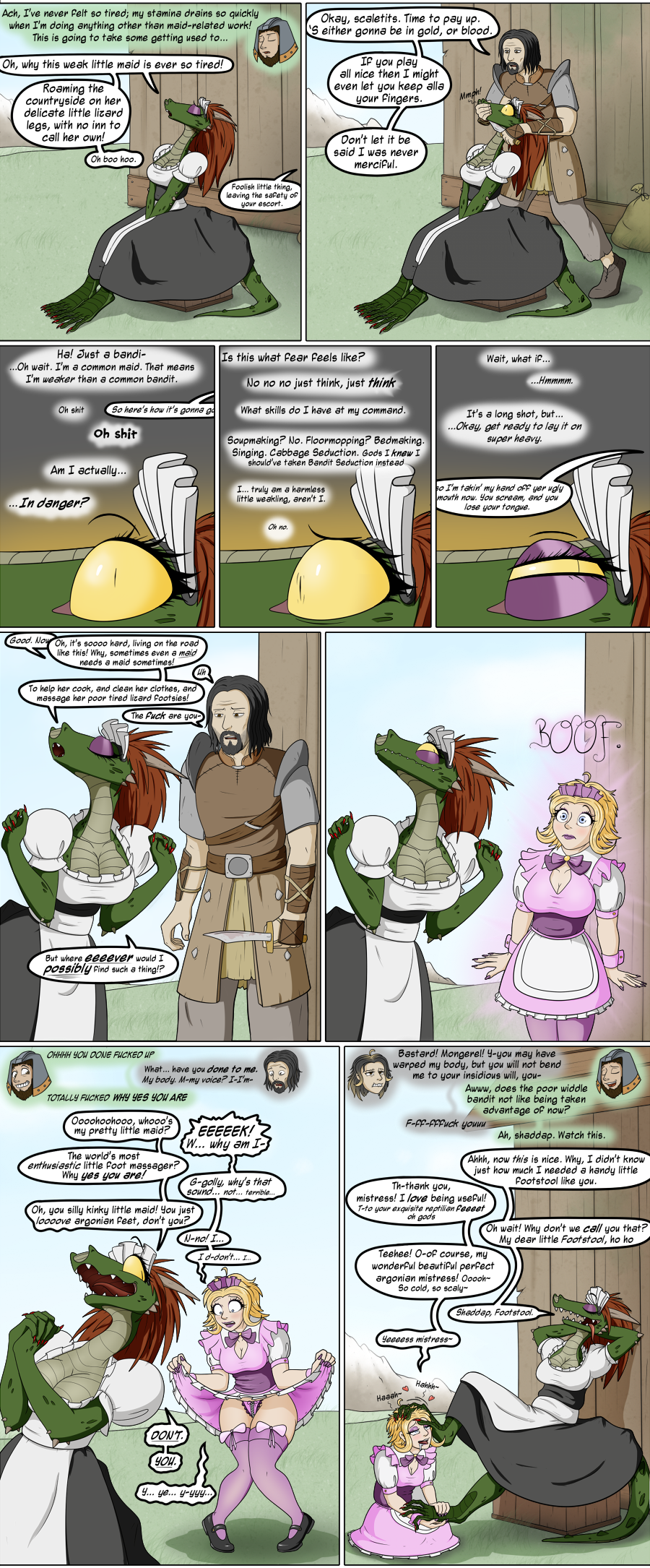 The lusty argonian maid comic