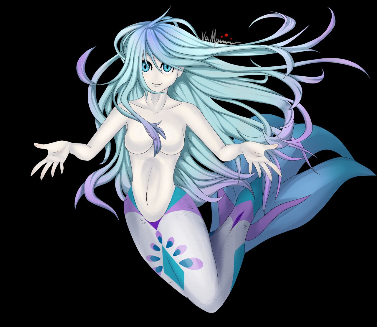 Mermaid Girl Adopt (No Clothes) by Vampirizian -- Fur Affinity [dot] net