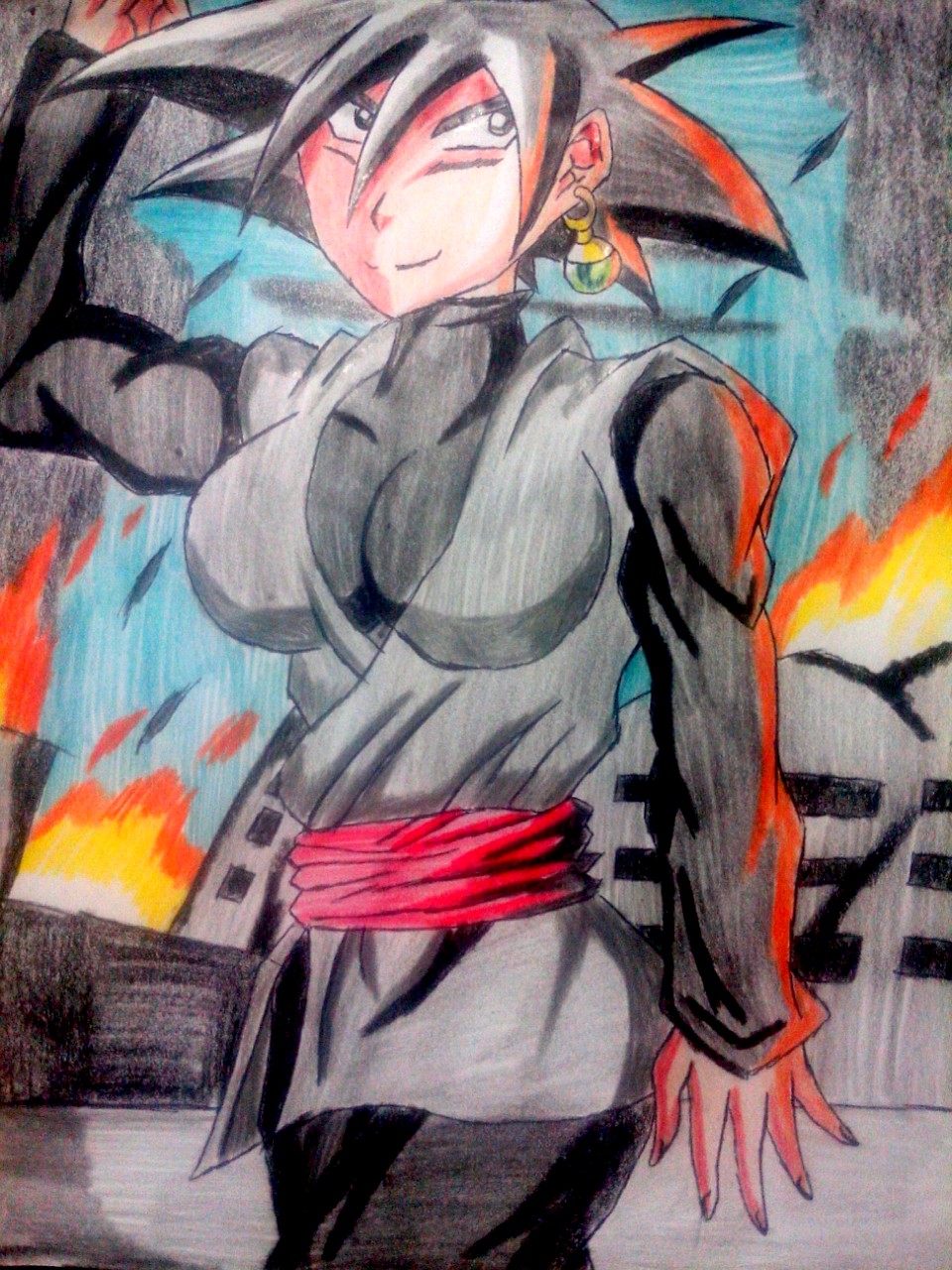 Female Goku Black. 