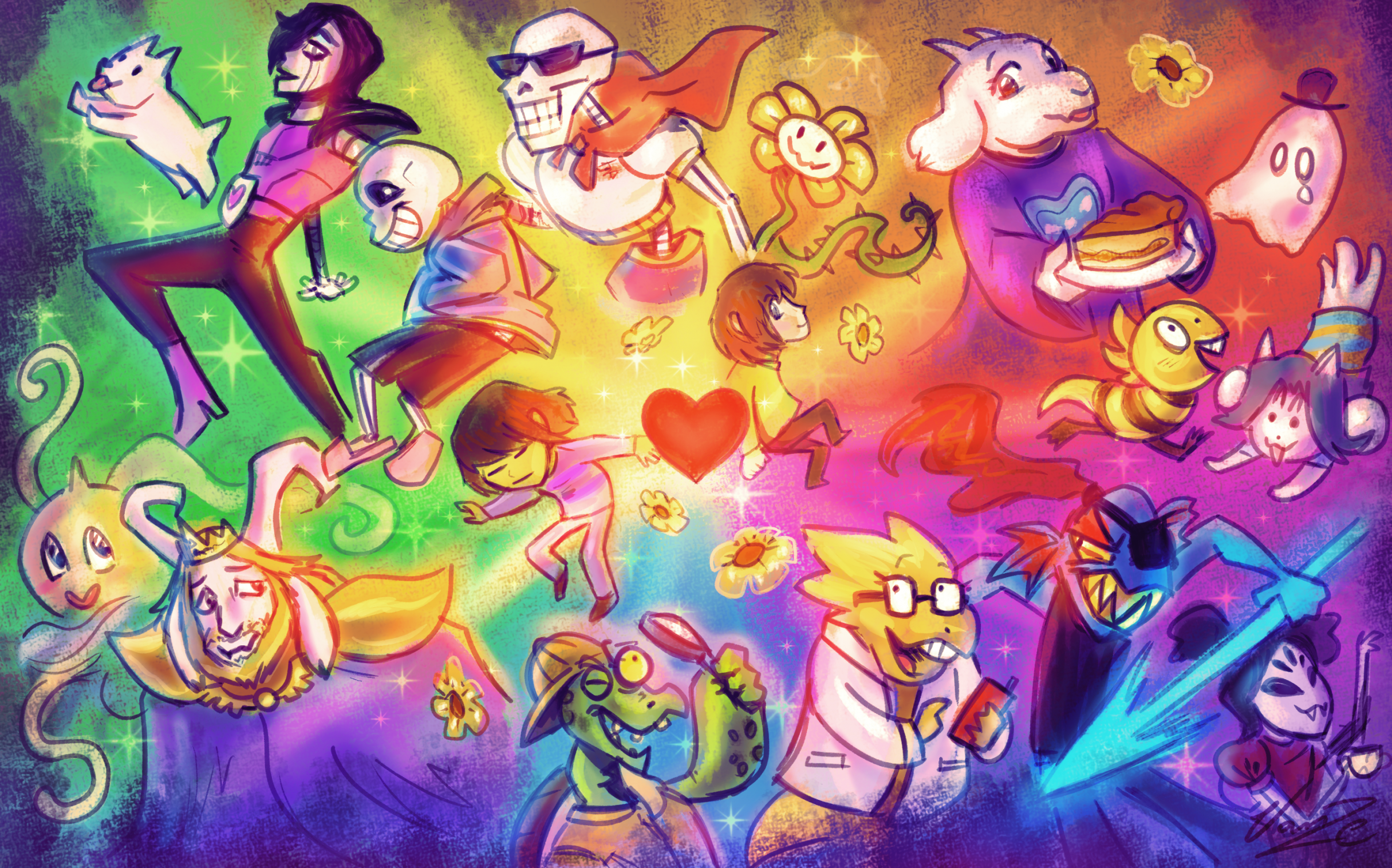 Undertale Characters Wallpaper  Undertale, Character wallpaper, Undertale  art