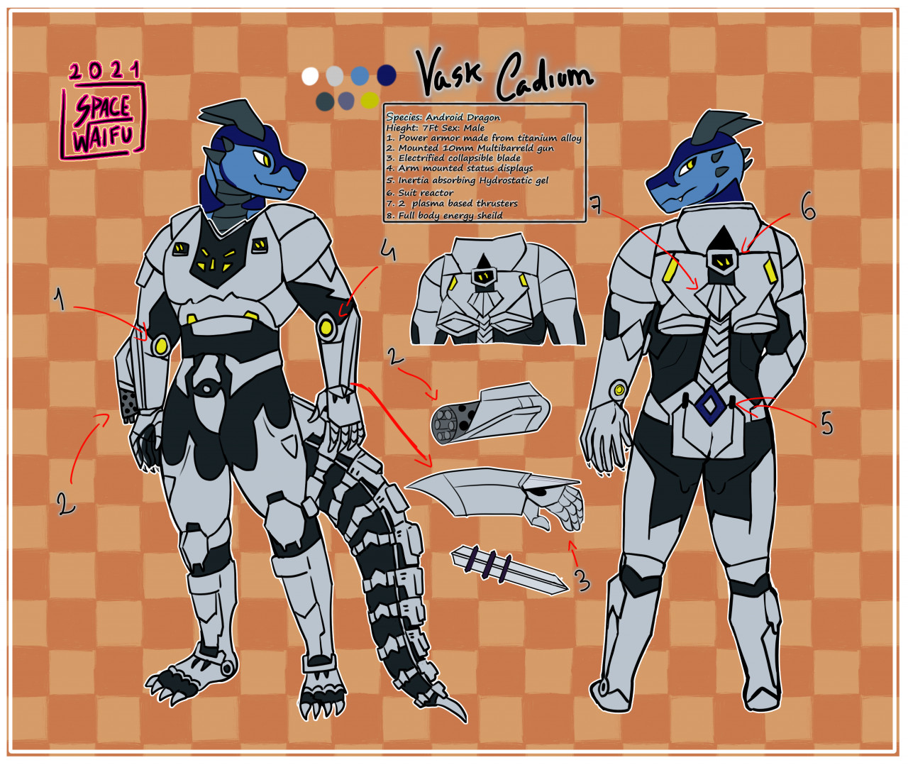 Vask Combat Armor Ref by Vask_cadium -- Fur Affinity [dot] net