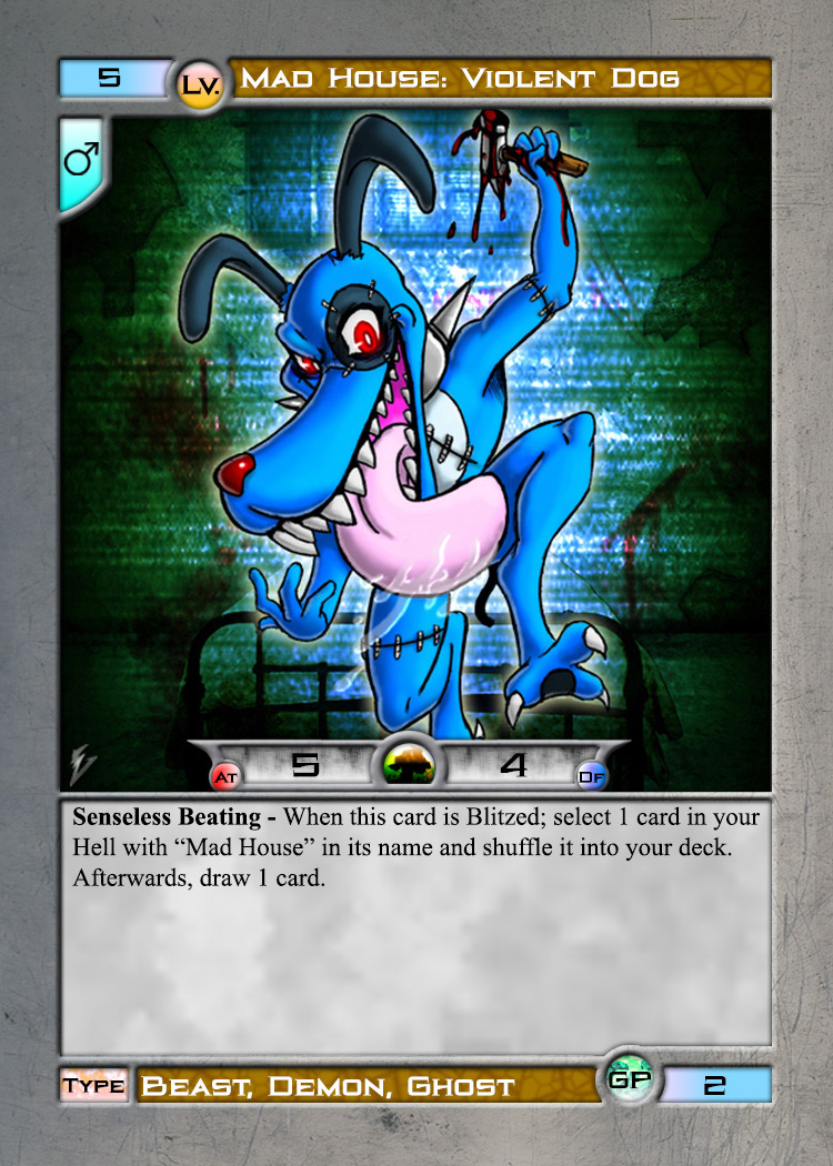 WG:TCG Card - Mad House: Violent Dog by Vaughn_Xero -- Fur Affinity [dot]  net