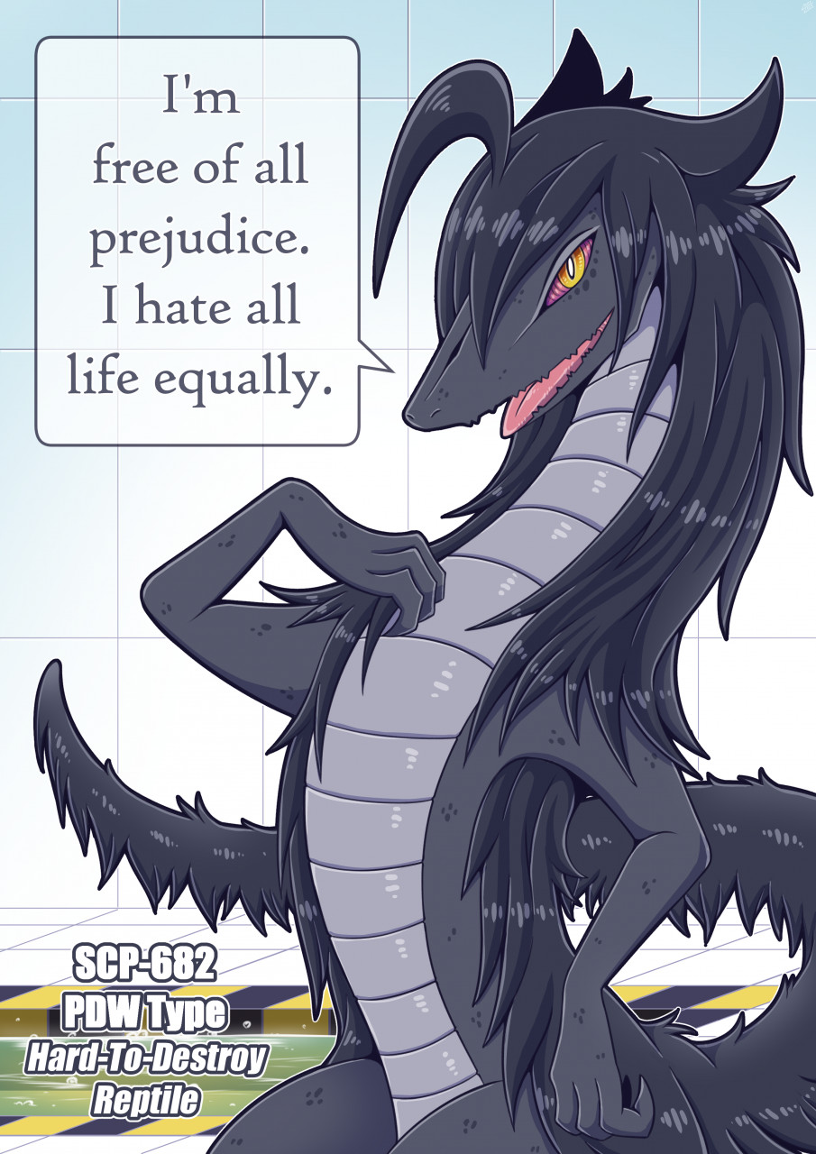 SCP-682 Scp 682, Scp, Fan art