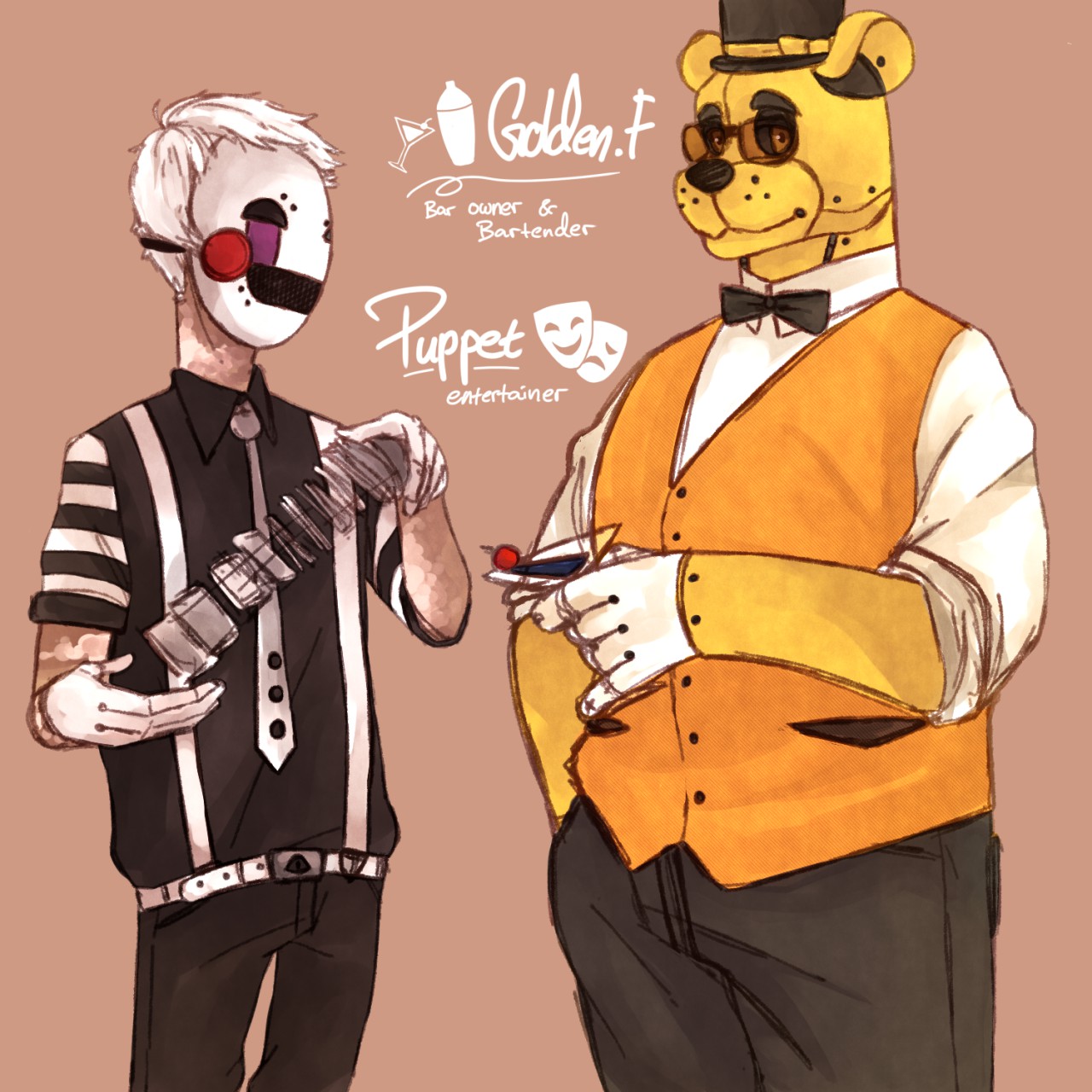 Golden freddy x puppet