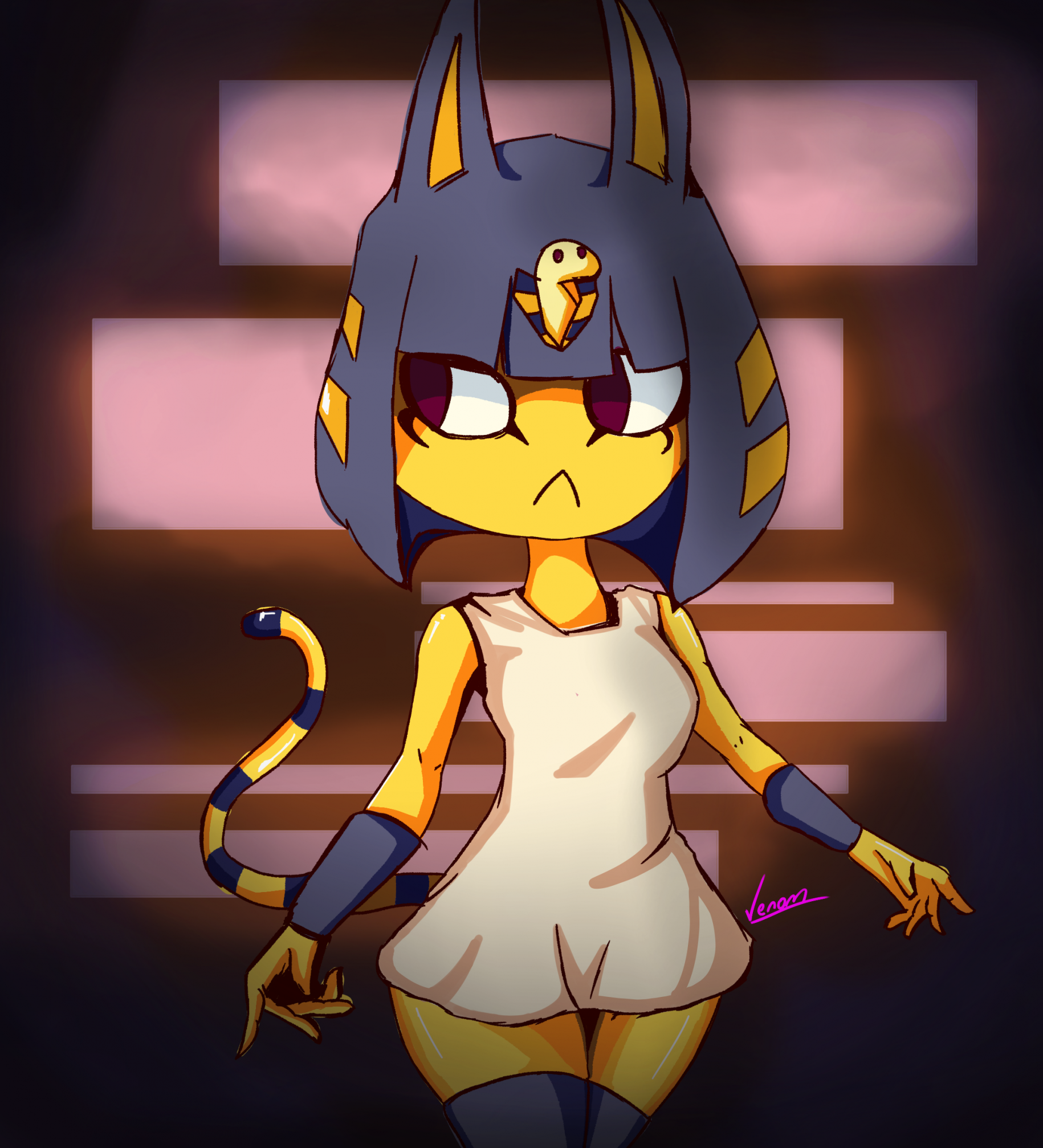 Ankha (ANIMAL CROSSING) (2022) by VeneSugoii -- Fur Affinity [dot] net