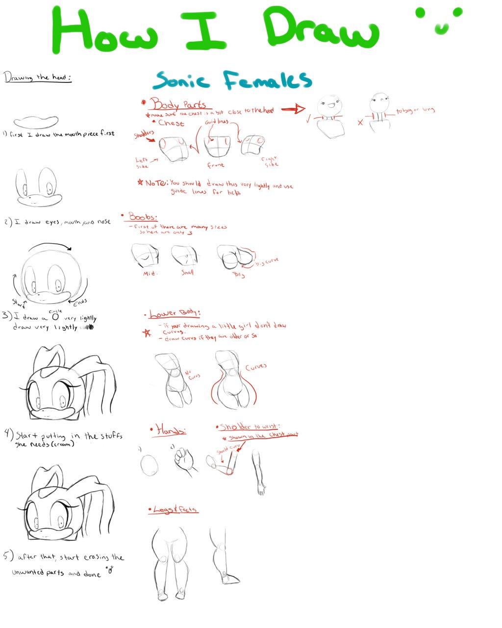 How to Draw Sonic - EASY Step By Step Tutorial