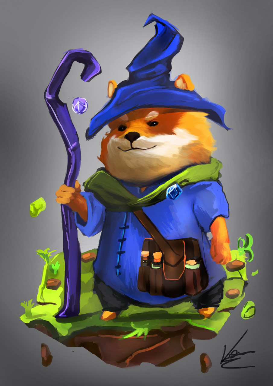 Cute wizard character by veraishere -- Fur Affinity [dot] net