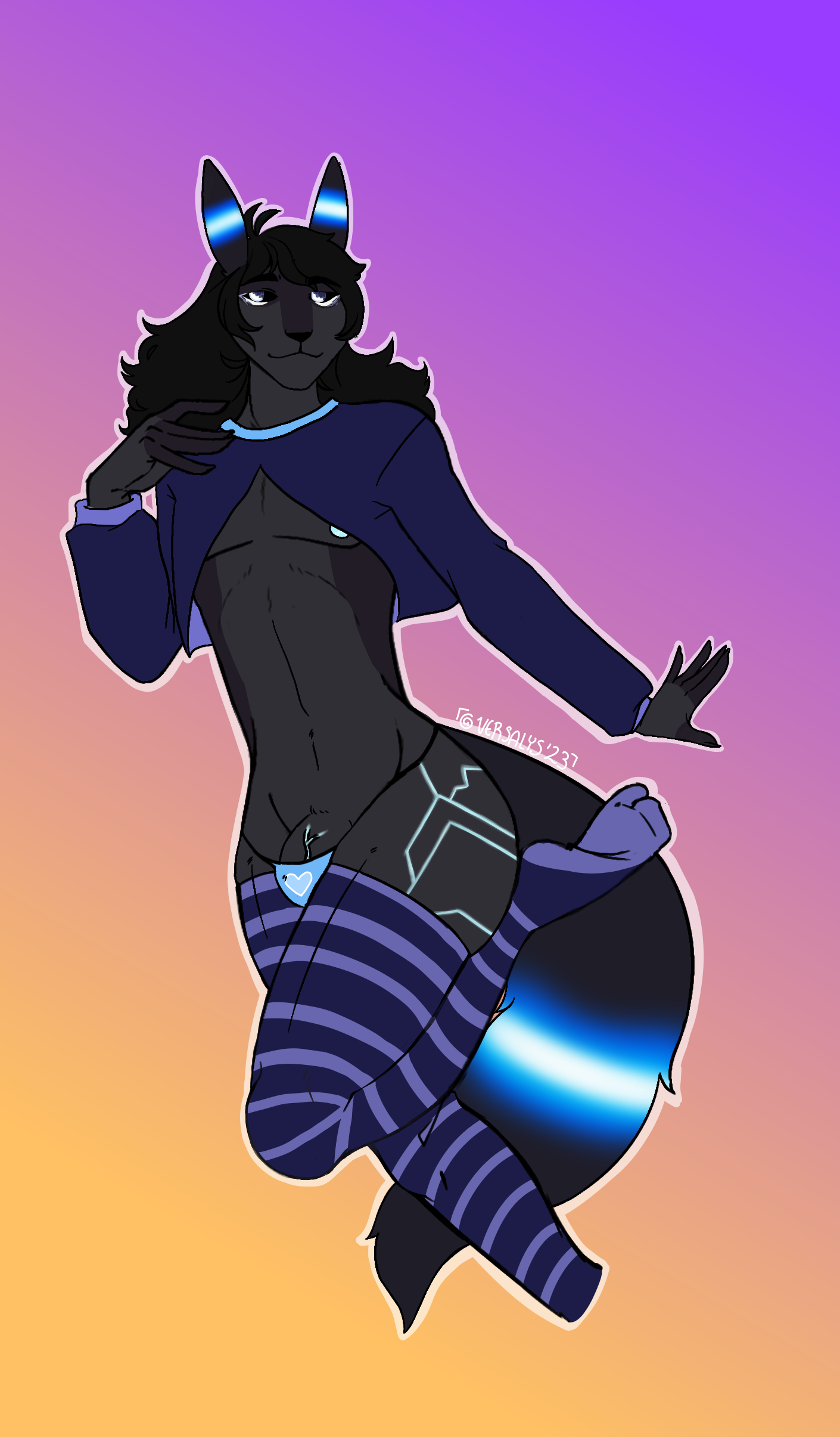 Femboy Sketch For Shade(Telegram). by Versalita -- Fur Affinity [dot] net