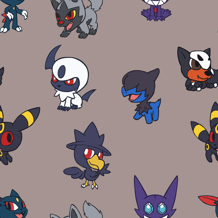 Dark Type Pokemon by miaow on DeviantArt