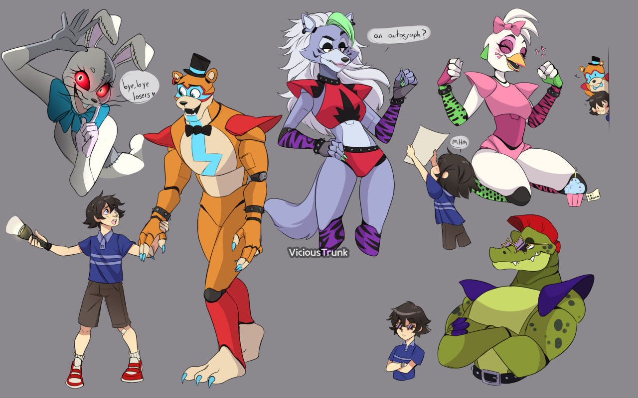 FNAF security breach Sketches::.. by ViciousTrunk -- Fur Affinity [dot] net