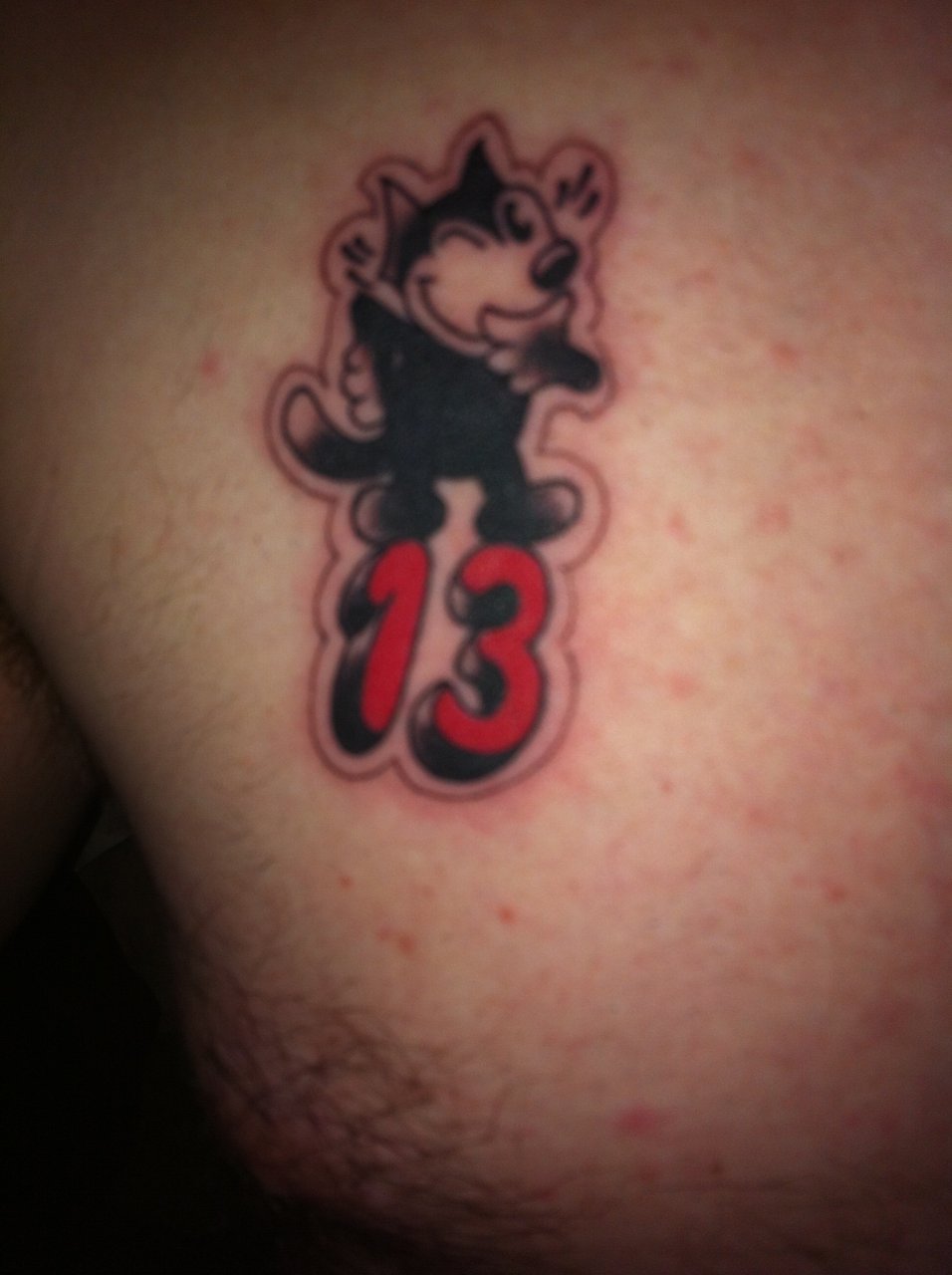 Black Cat 13 by #BillyFerrier at #GraceTattoo #SailorJerry  #TraditionalTattoos #BlackCat13 | Black cat tattoos, 13 tattoos, Tattoos  with meaning