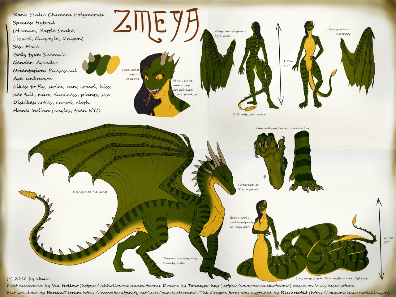 Zmeya Reference by VikHollow -- Fur Affinity [dot] net