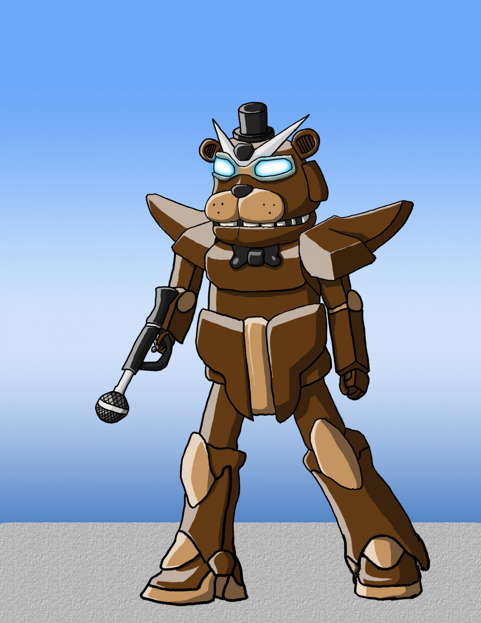 The new Five Nights at Freddy's Glamrock Freddy is technically a Mobile  Suit. : r/Gundam