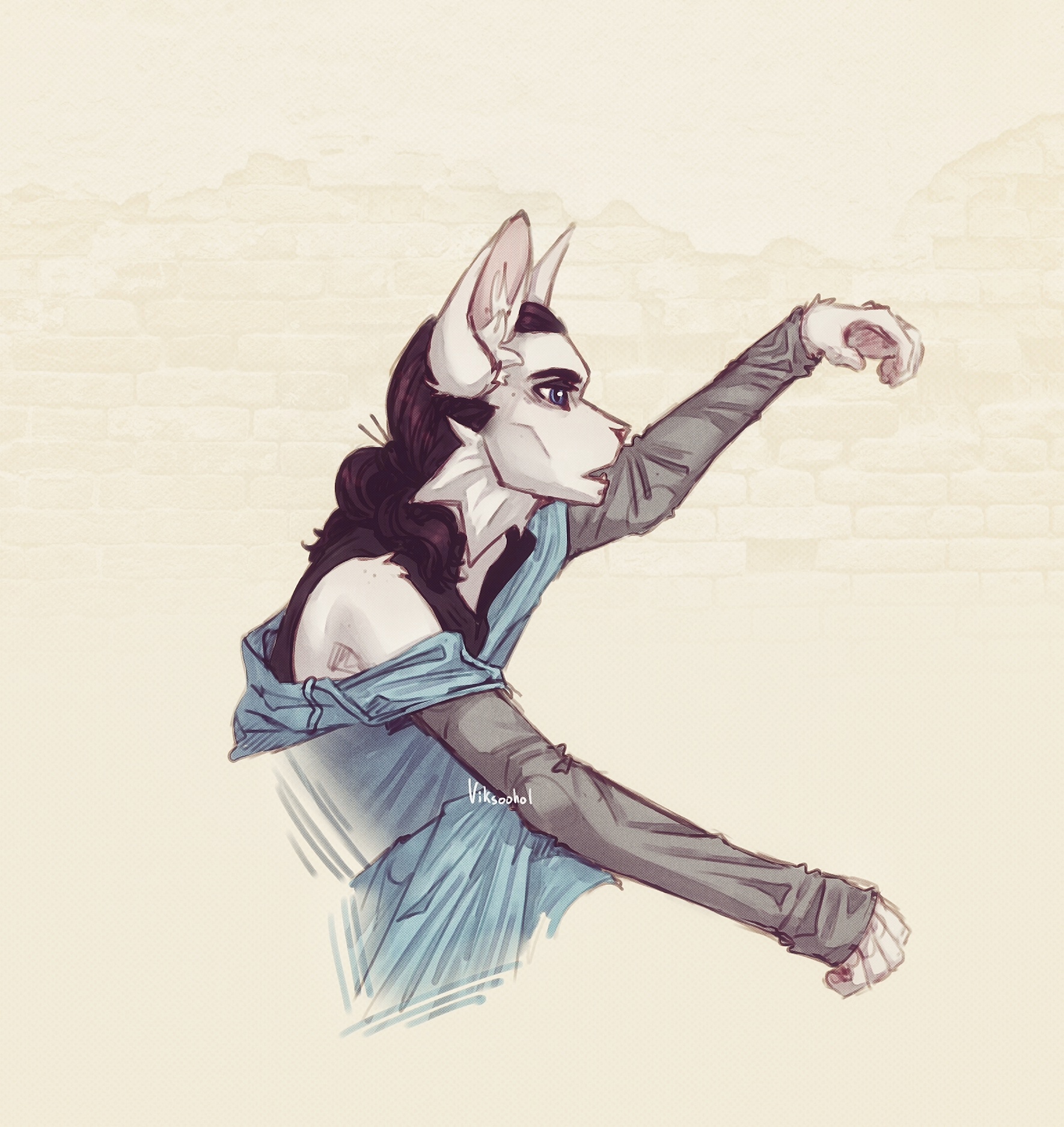 redrawing of Arseny Popov's photo by Viksoohol -- Fur Affinity [dot] net