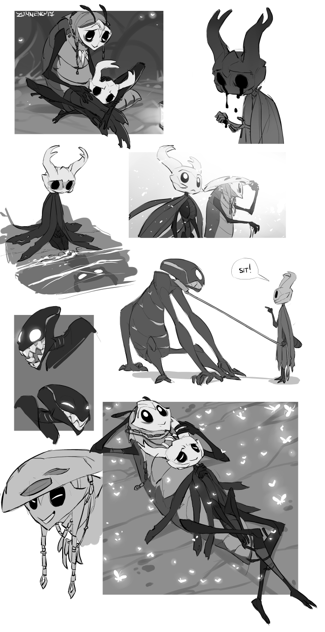 Doodles – Hollow Knight Fanart by Viktria -- Fur Affinity [dot] net