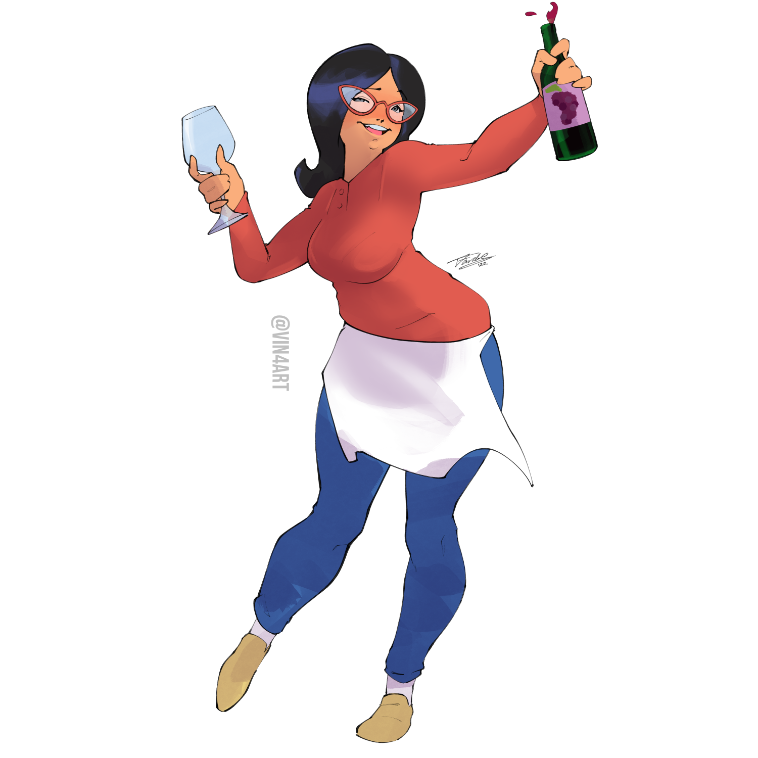 Linda Belcher - FAN ART by Vin4ART -- Fur Affinity [dot] net