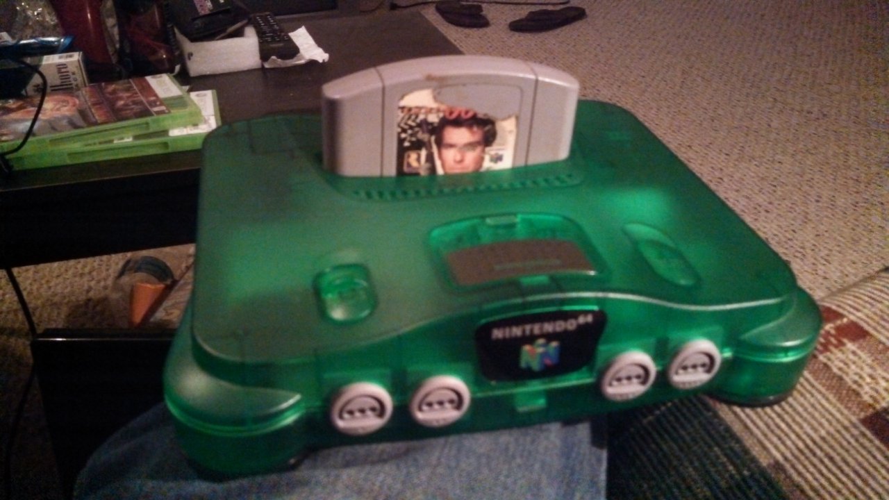 see through green n64