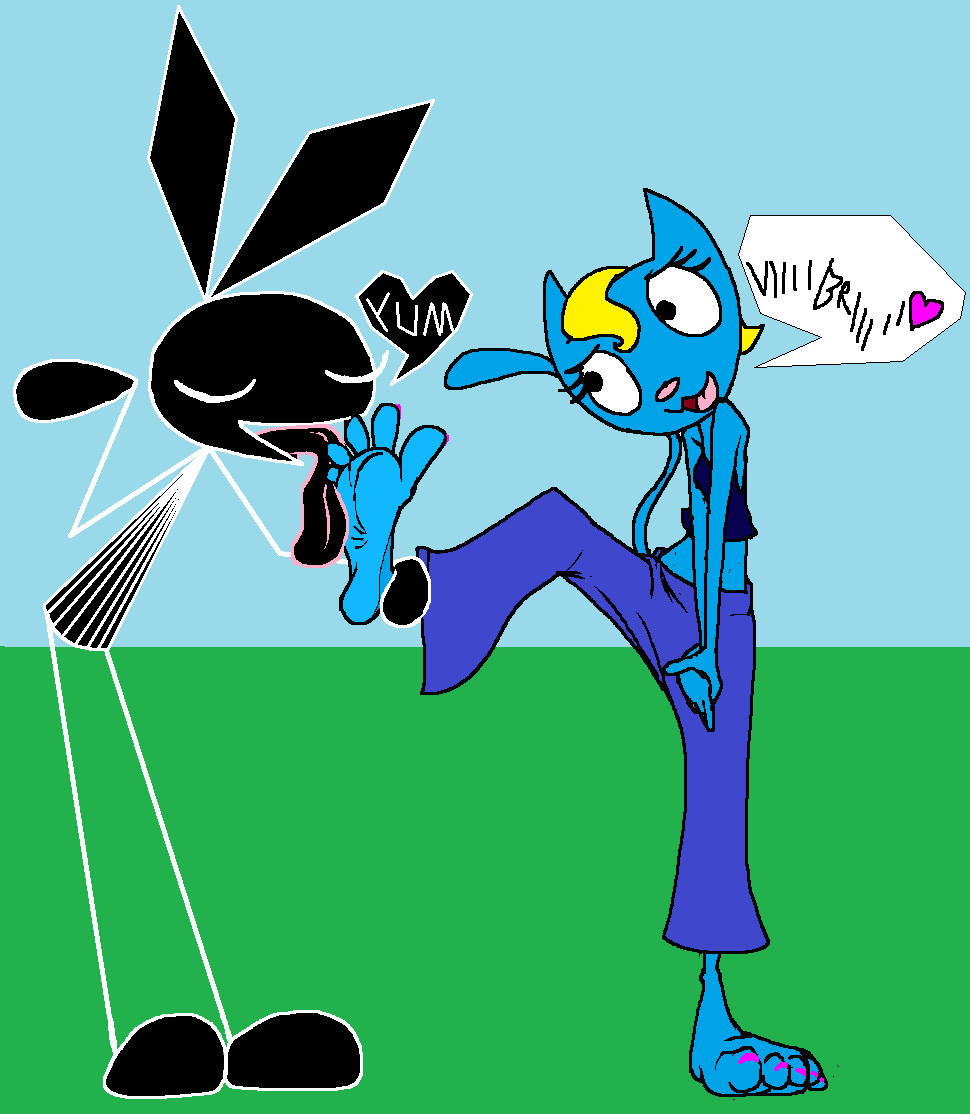 Vibri and the Footylicious Bluemeow by Vinny_Van_Yiffy -- Fur