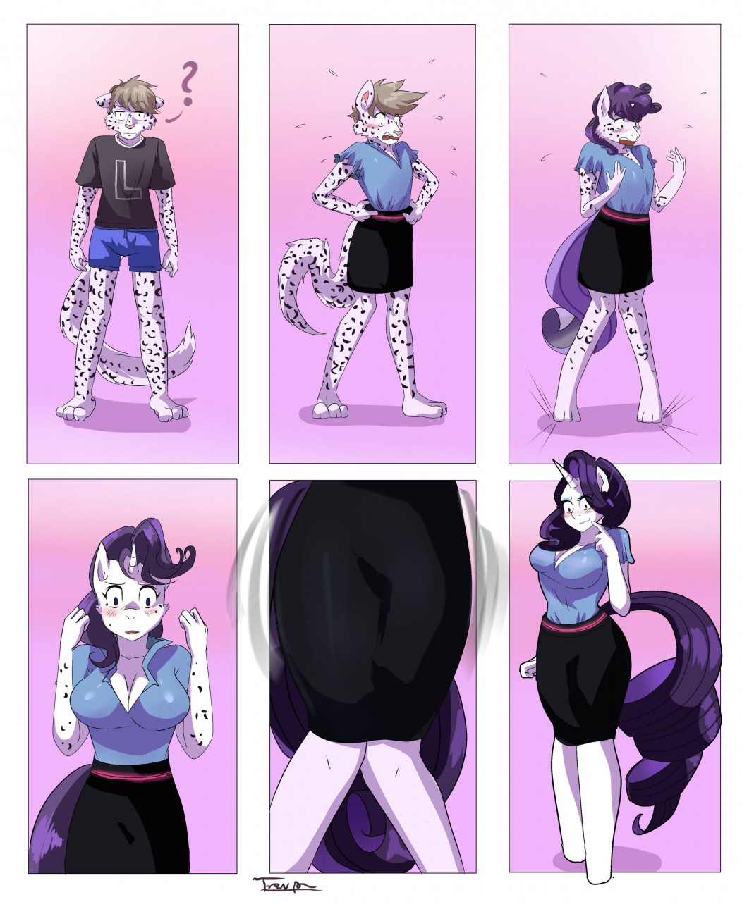 Changing For The Occasion (Rarity TF/TG) by Vinomath -- Fur Affinity [dot]  net