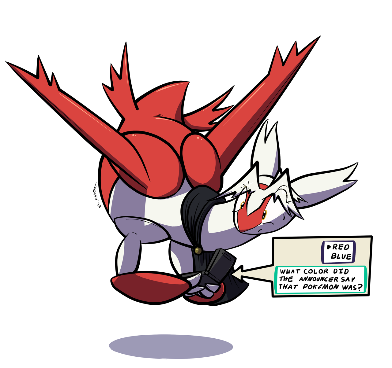 Red Pokemon Redesign by Witchdollatelier -- Fur Affinity [dot] net